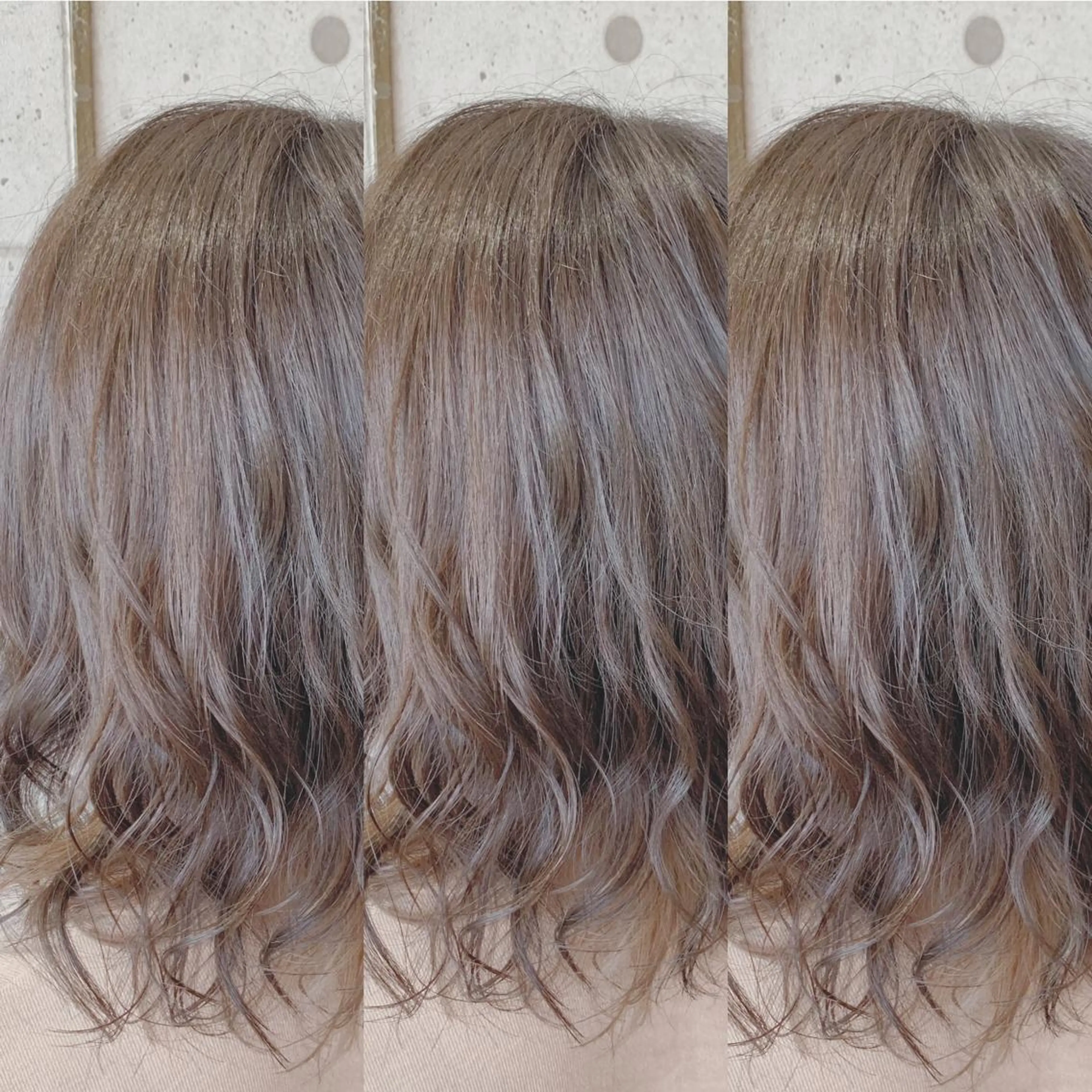 ミディアム カラー 福森 みずきのヘアスタイル