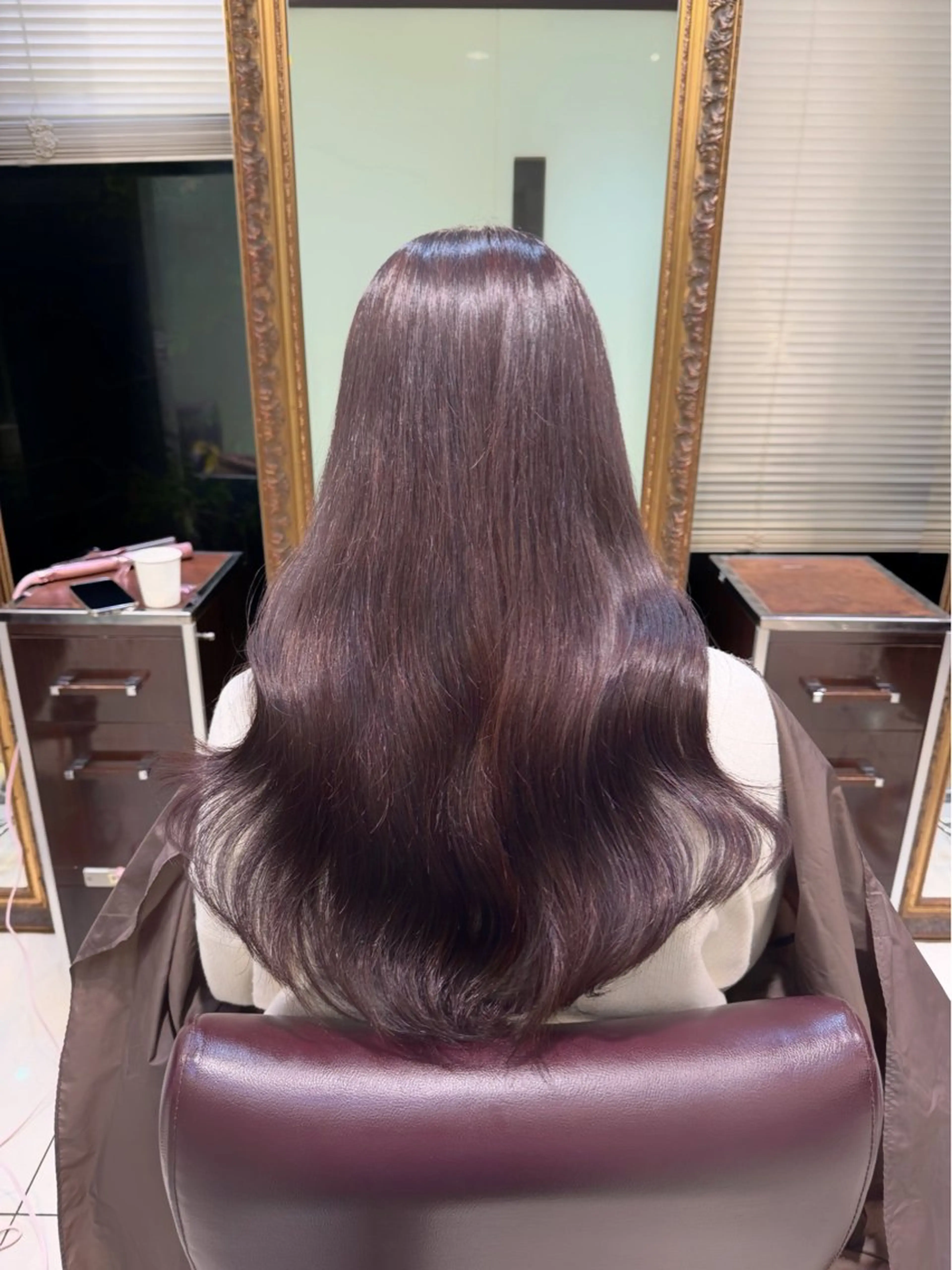 ロング カラー ヘアカラー トリートメント ⭐︎ミディアム 深井朱莉⭐︎のヘアスタイル