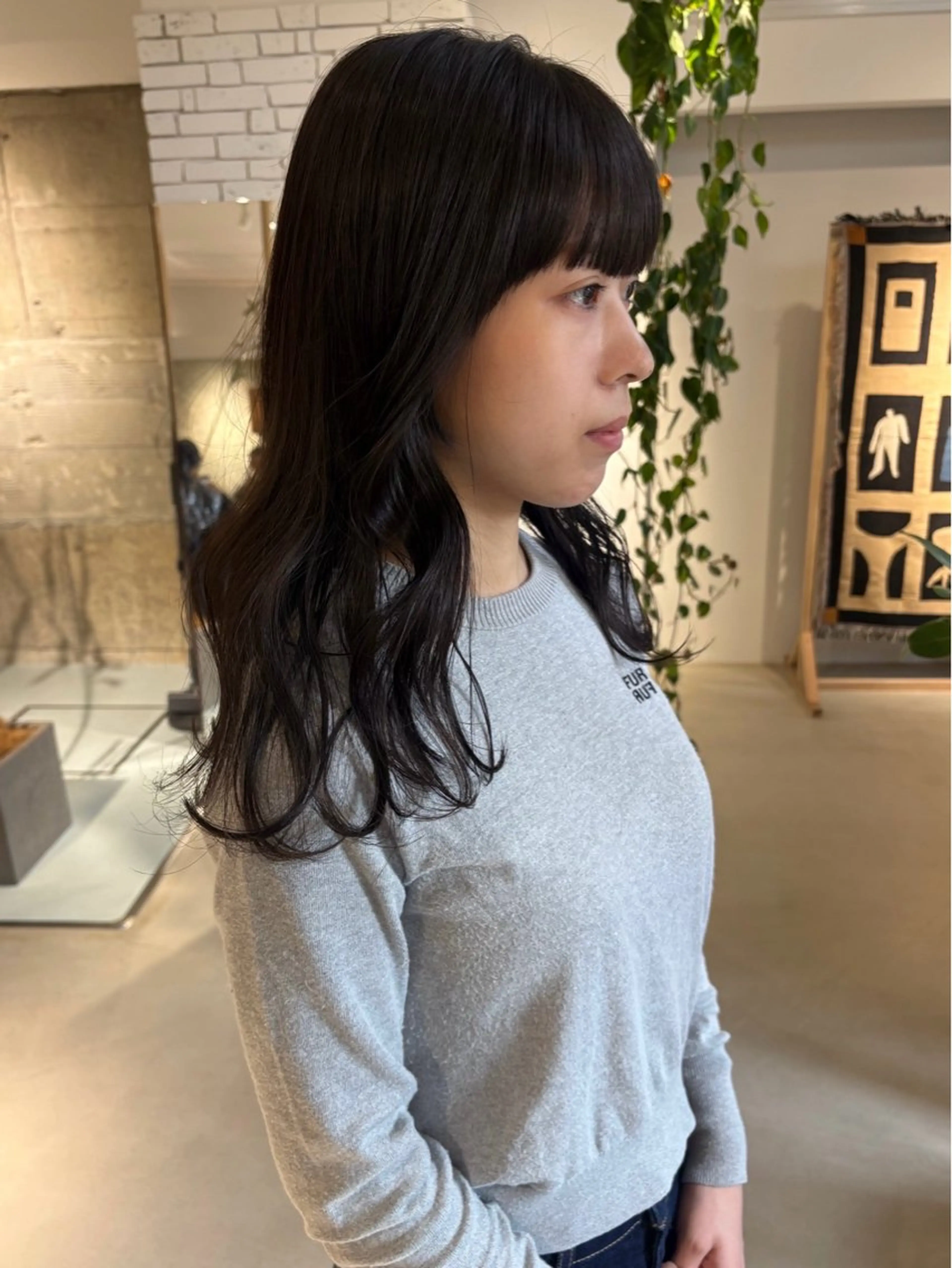 セミロング カット ヘアカラー トリートメント yuki ♡のヘアスタイル