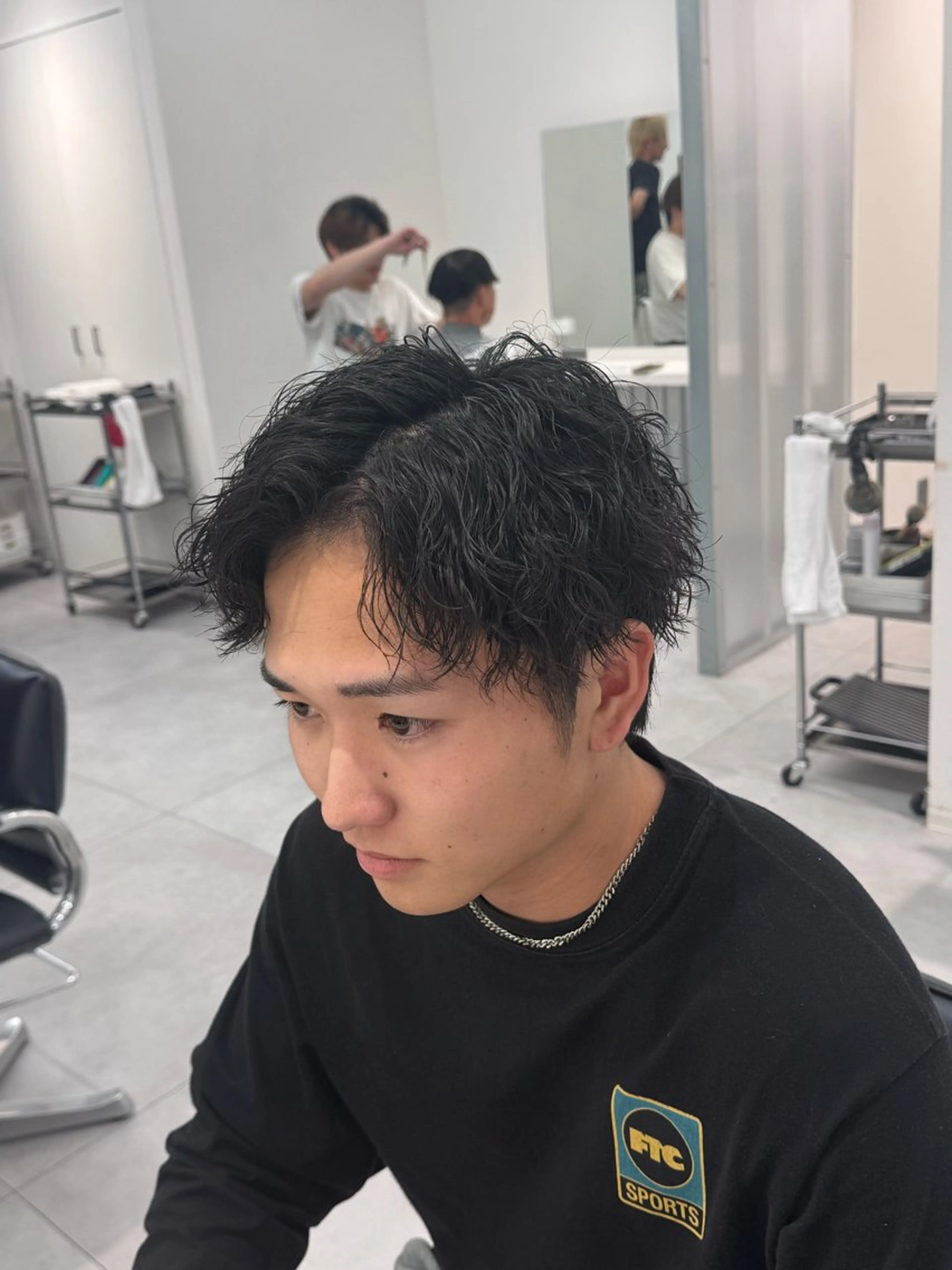 パーマ メンズ メンズパーマ メンズ特化/パーマ 短髪パーマ/来星のヘアスタイル