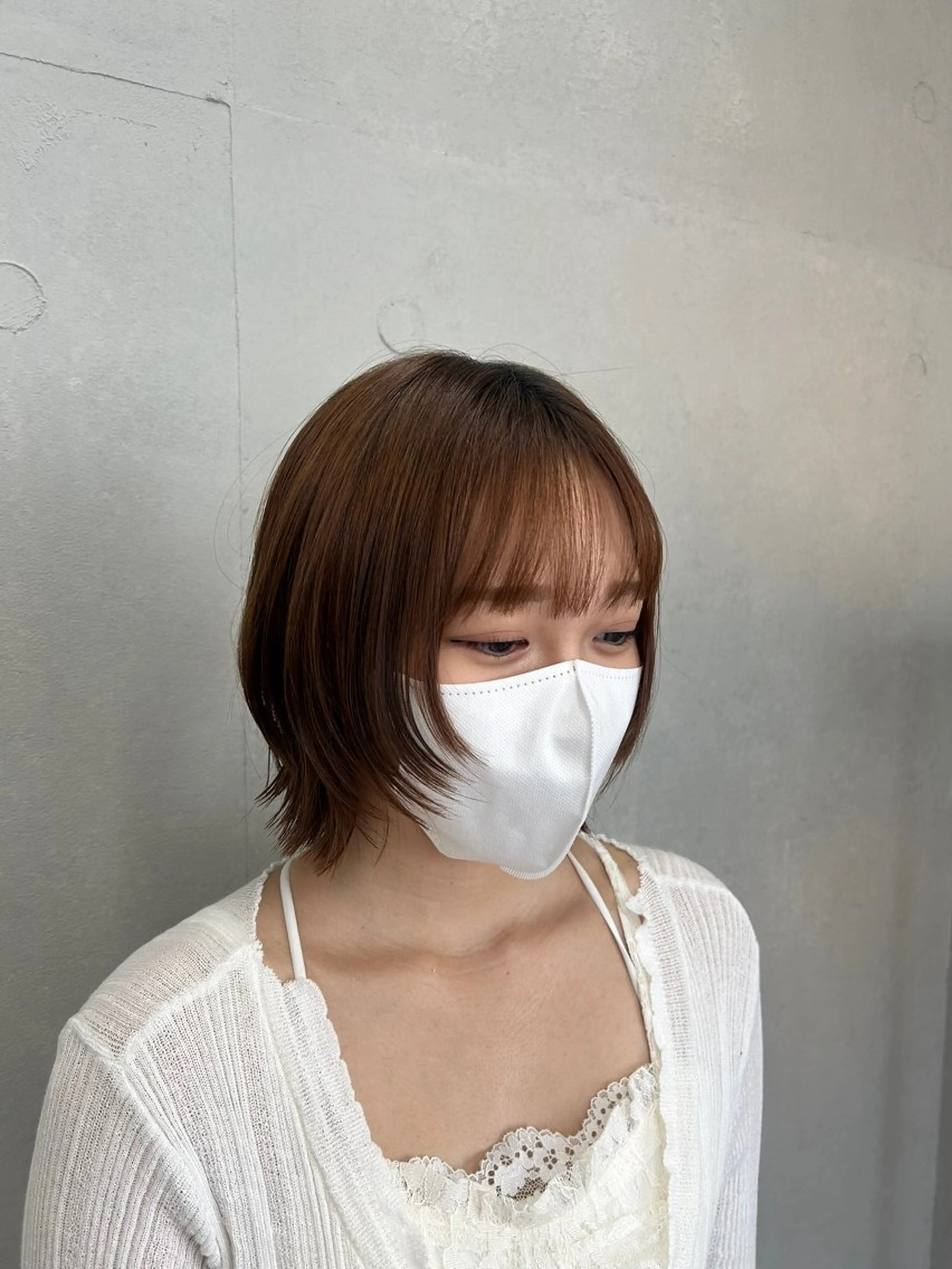 ショート ボブレイヤー ボブ レイヤーカット カット IO イオリのヘアスタイル