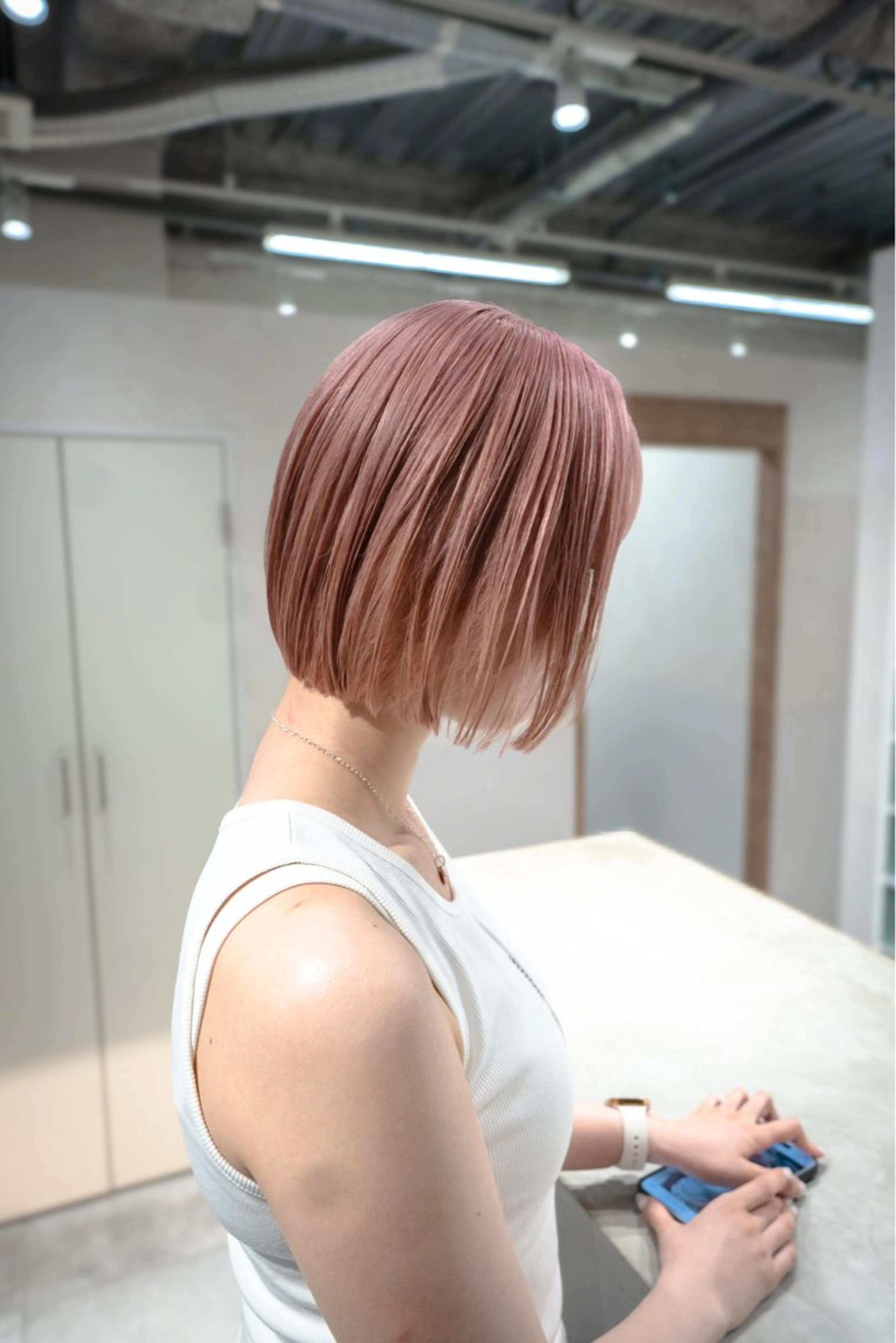 ショート ボブ カット トリートメント 鈴木直之/ハイトーン /ボブ/美髪矯正のヘアスタイル