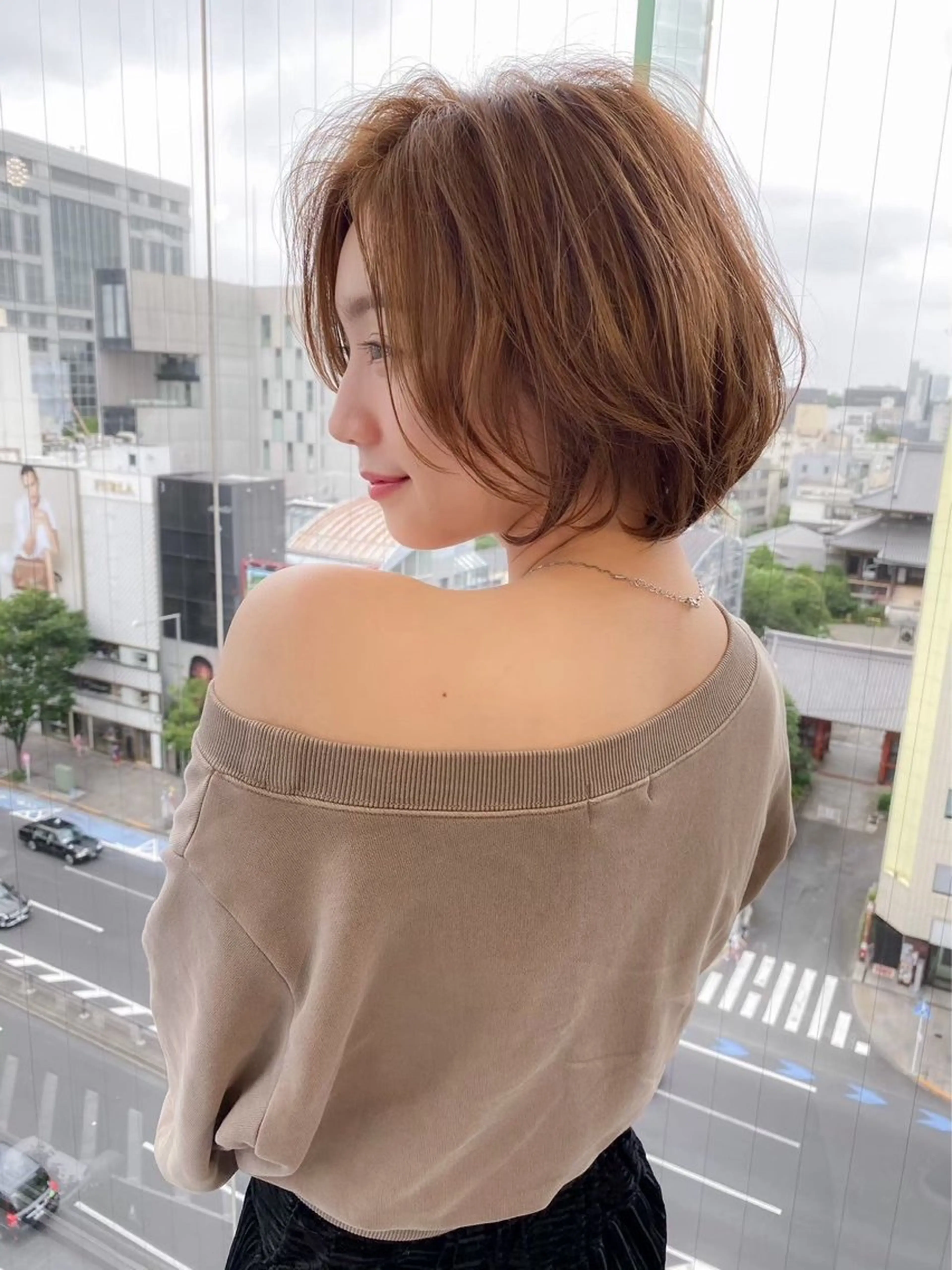 ショート カラー 似合わせボブ💓/ 美髪縮毛✨豊嶋龍佑のヘアスタイル