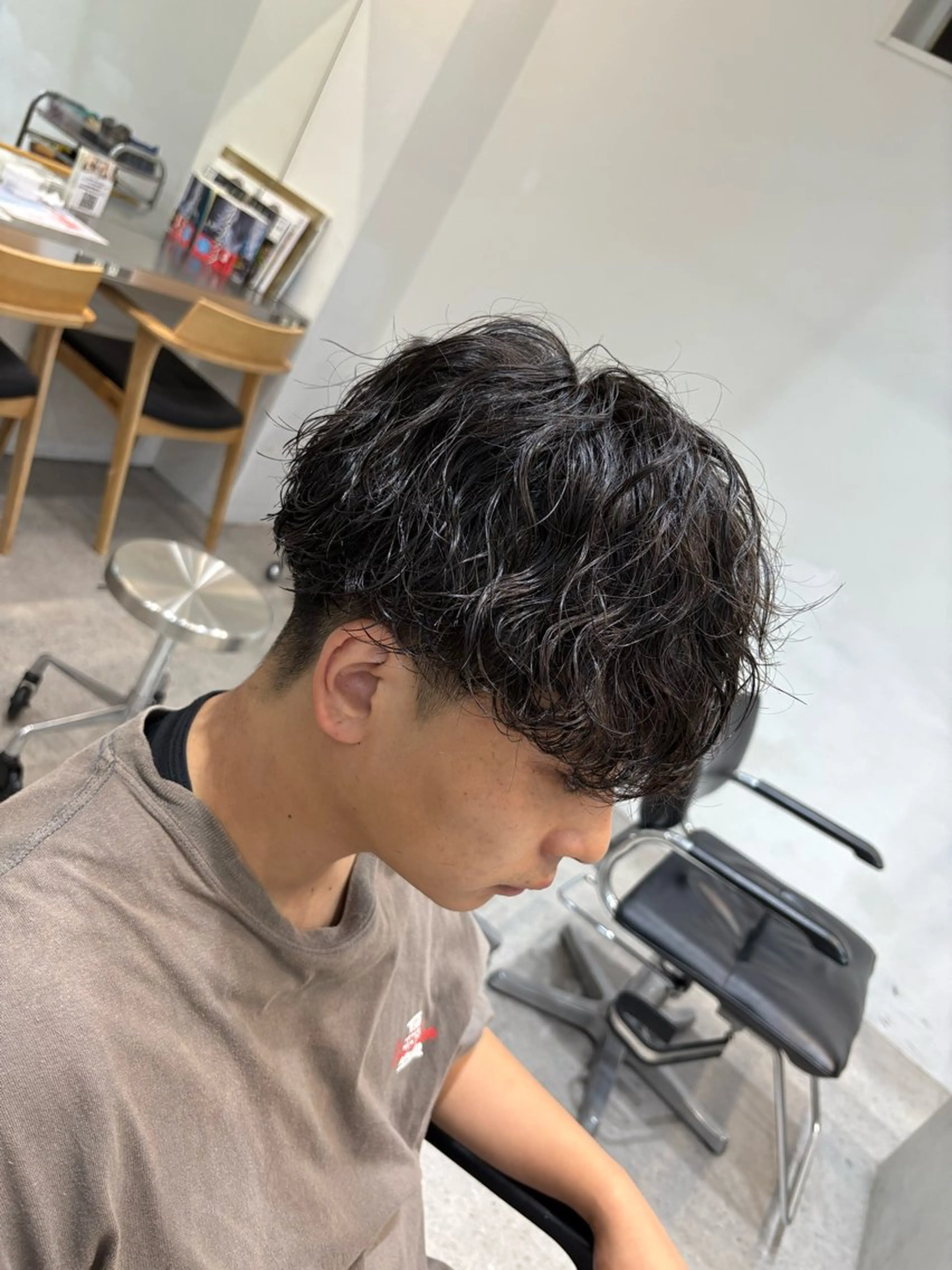 ショート パーマ メンズパーマ特化 園田　楓莉のヘアスタイル