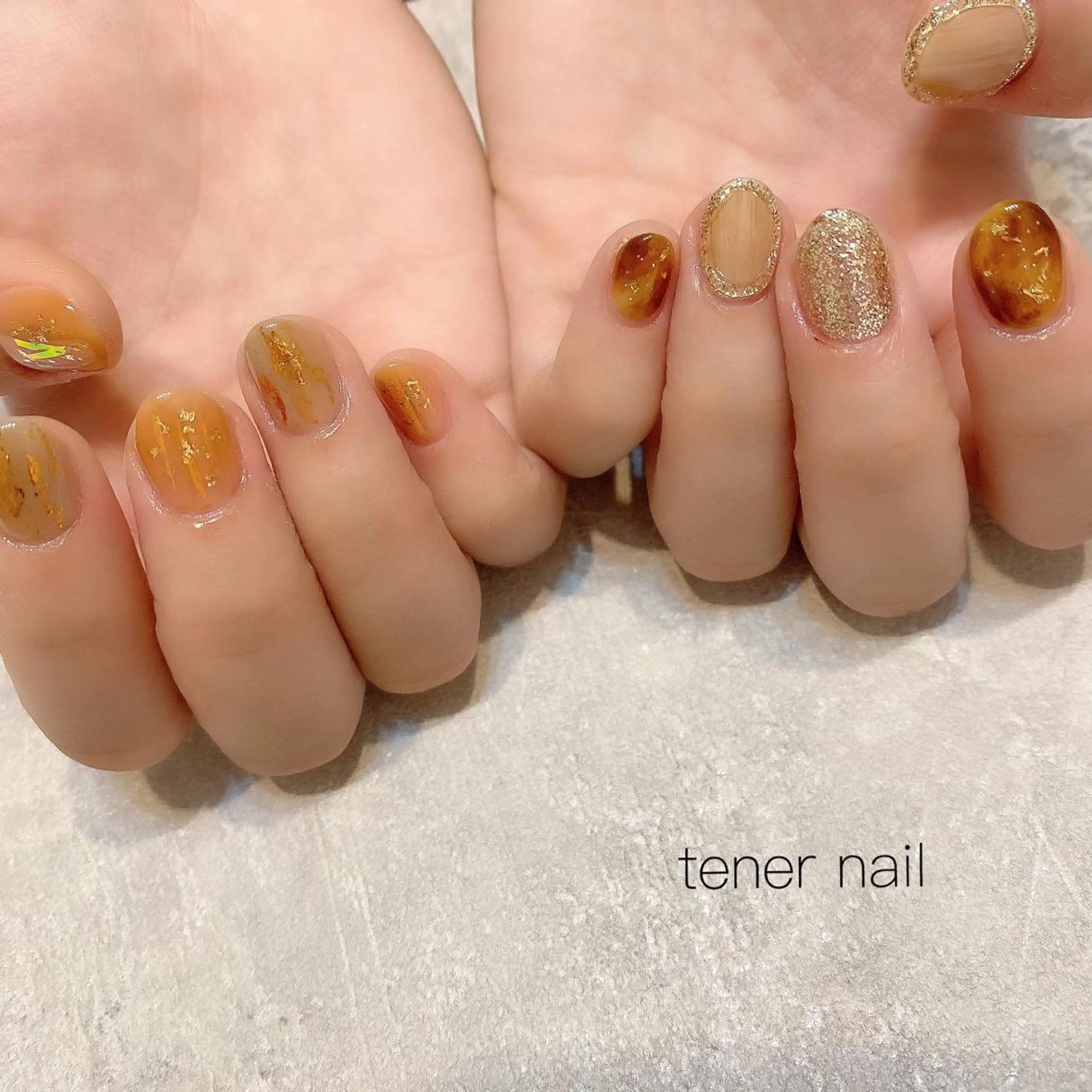 ネイル べっ甲ネイル tener  nail  テネルネイル所属・テネルネイル tener nailのネイルデザイン