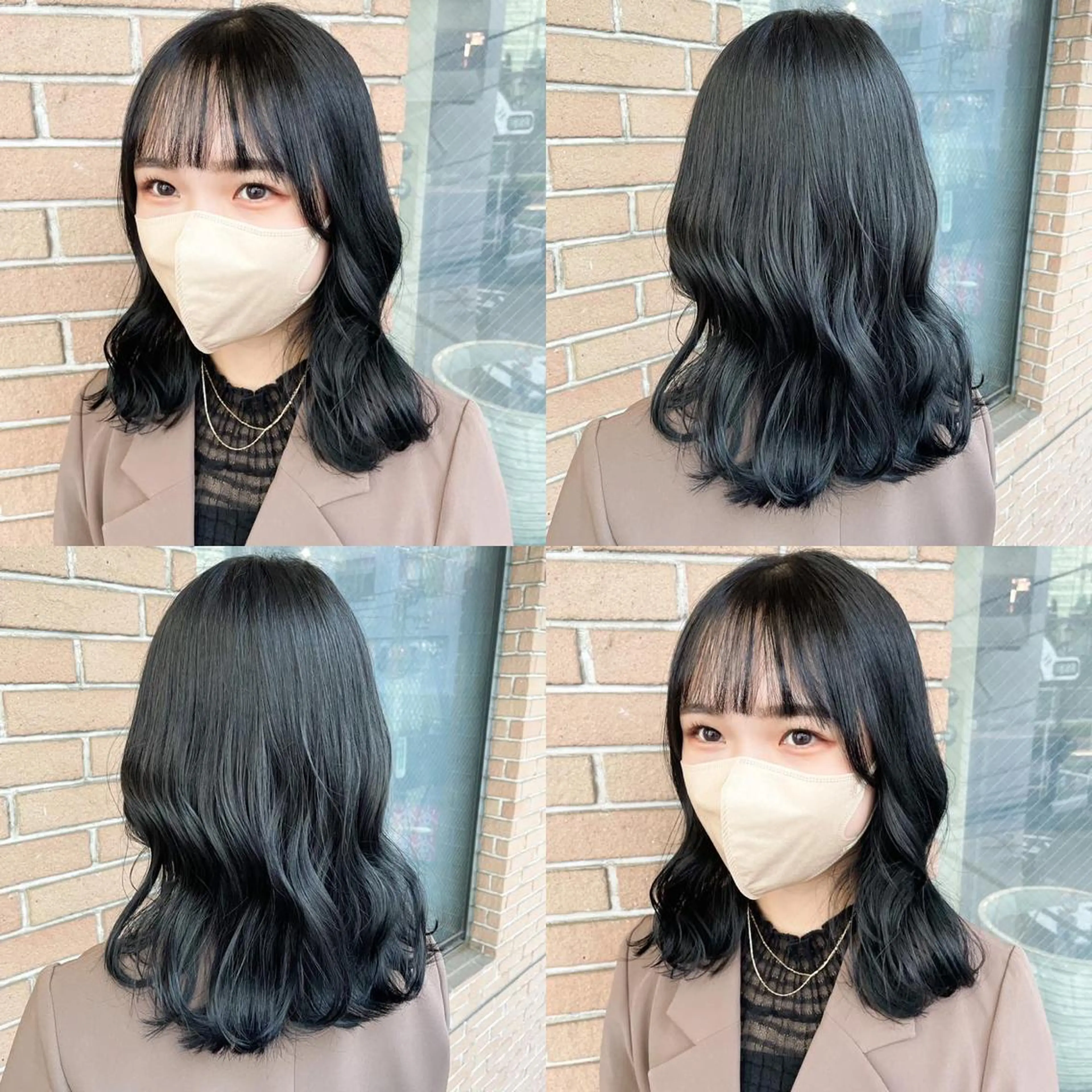 ミディアム カラー 透明感カラー ダブルカラー イルミナカラー ボブ 学生 ボブヘアカット Rikapi❤️のヘアスタイル