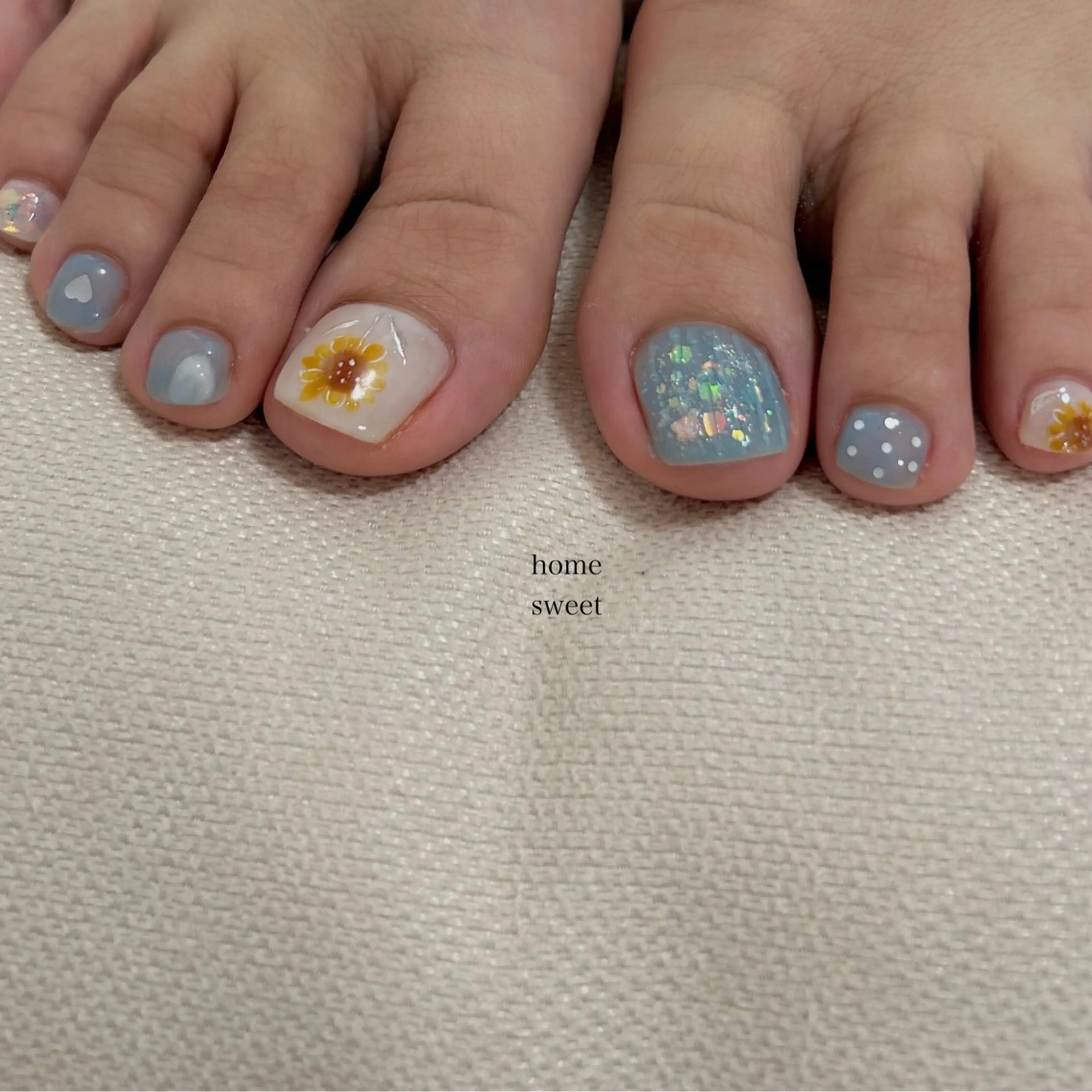 ショート フットネイル ショートネイル. Home sweetのネイルデザイン