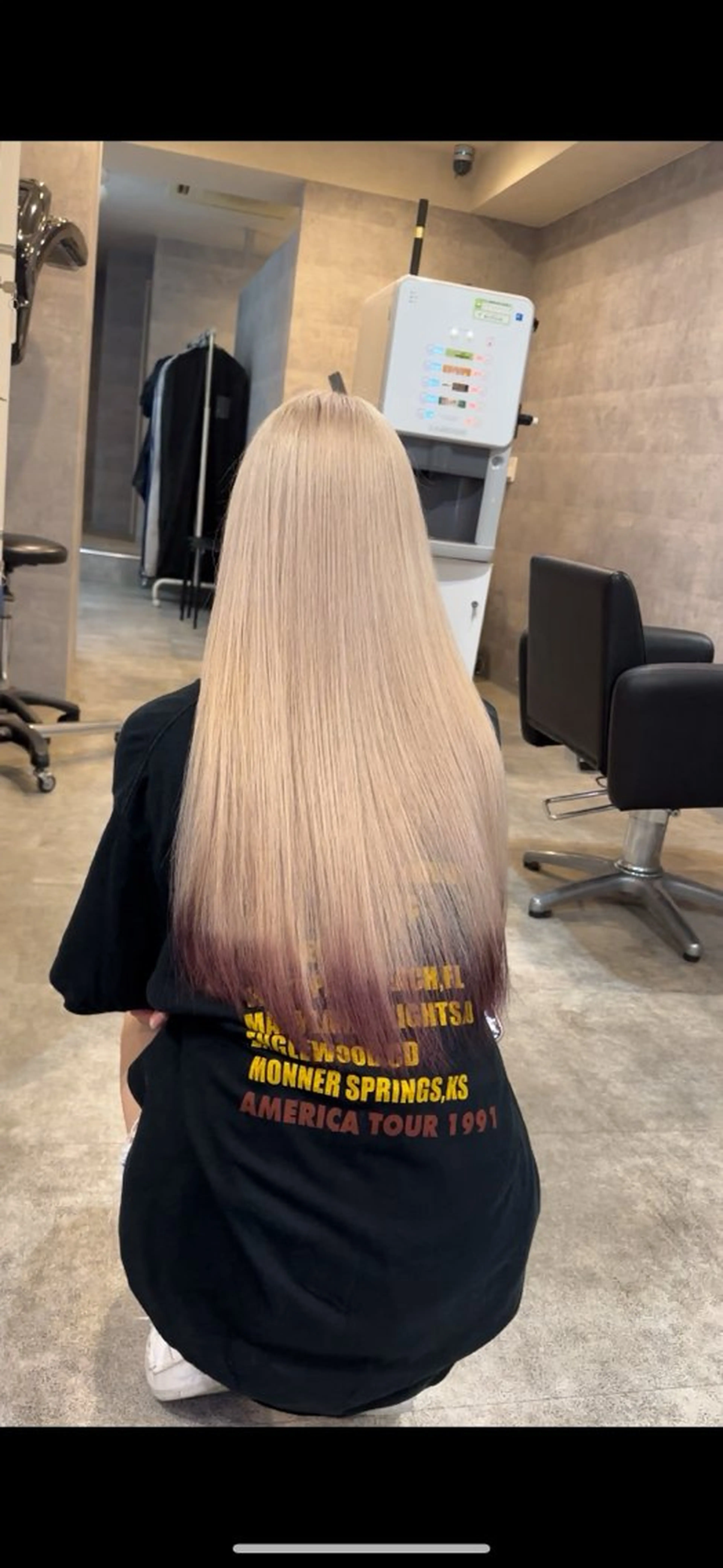 ロング カラー ブリーチ デザインカラー BEL所属・三池 ブルノのヘアスタイル