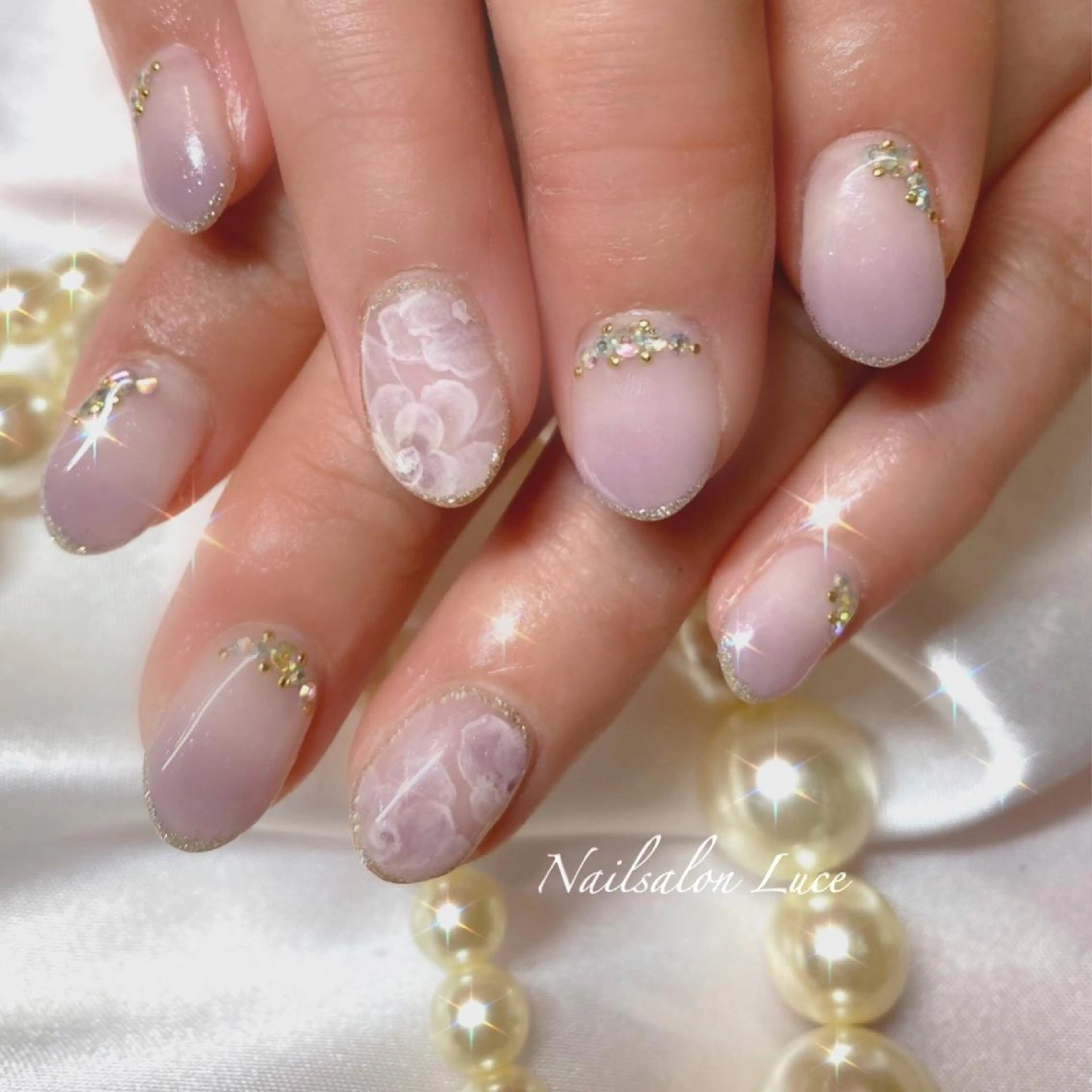 ネイル ジェルネイル グラデーション ワンカラーネイル ネイル& 脱毛サロン　Lのマツエク・マツパデザイン