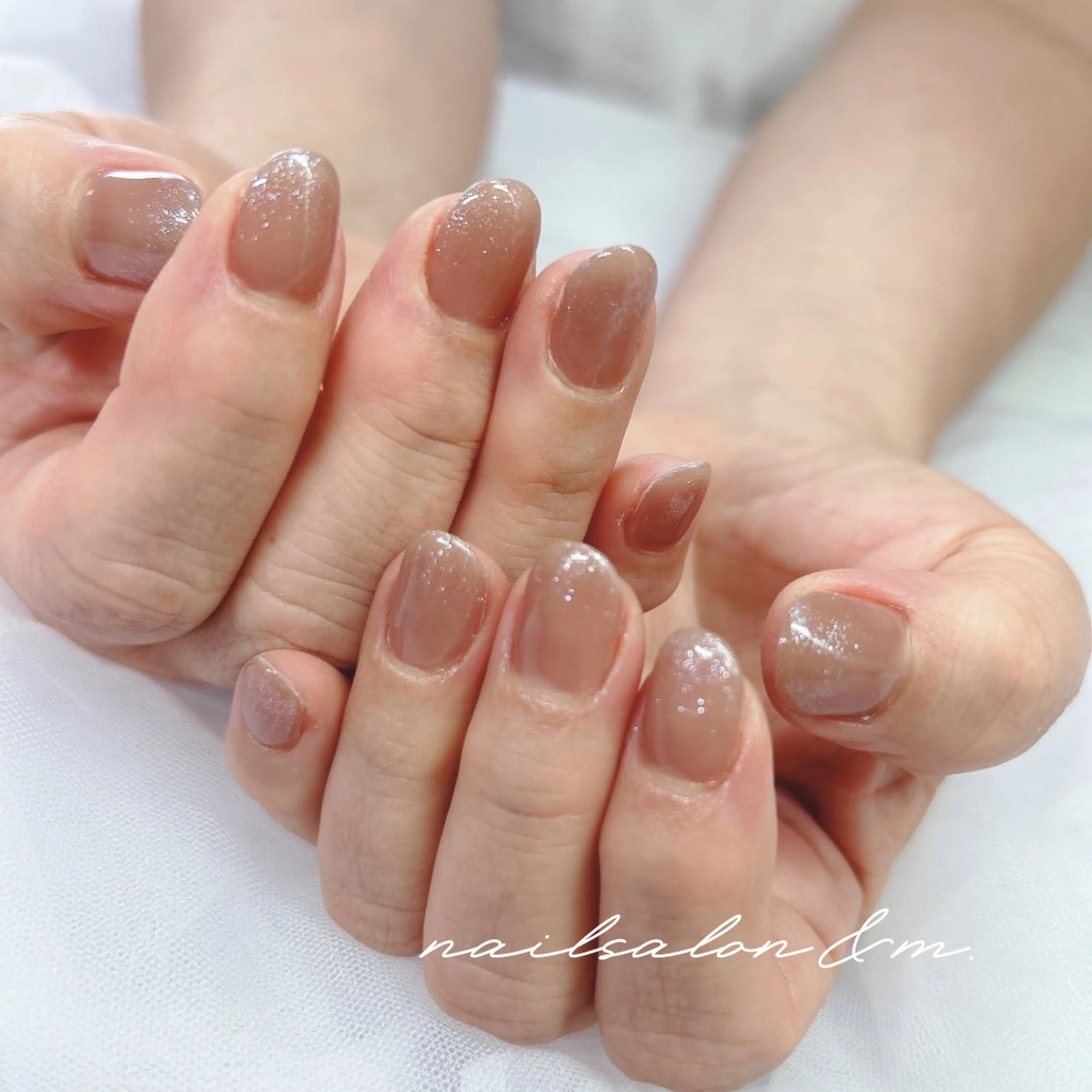 ネイル グラデーション ラメ(グリッター) ラメグラデーション シンプルネイル Nail Salon &M🥀MiKiのネイルデザイン