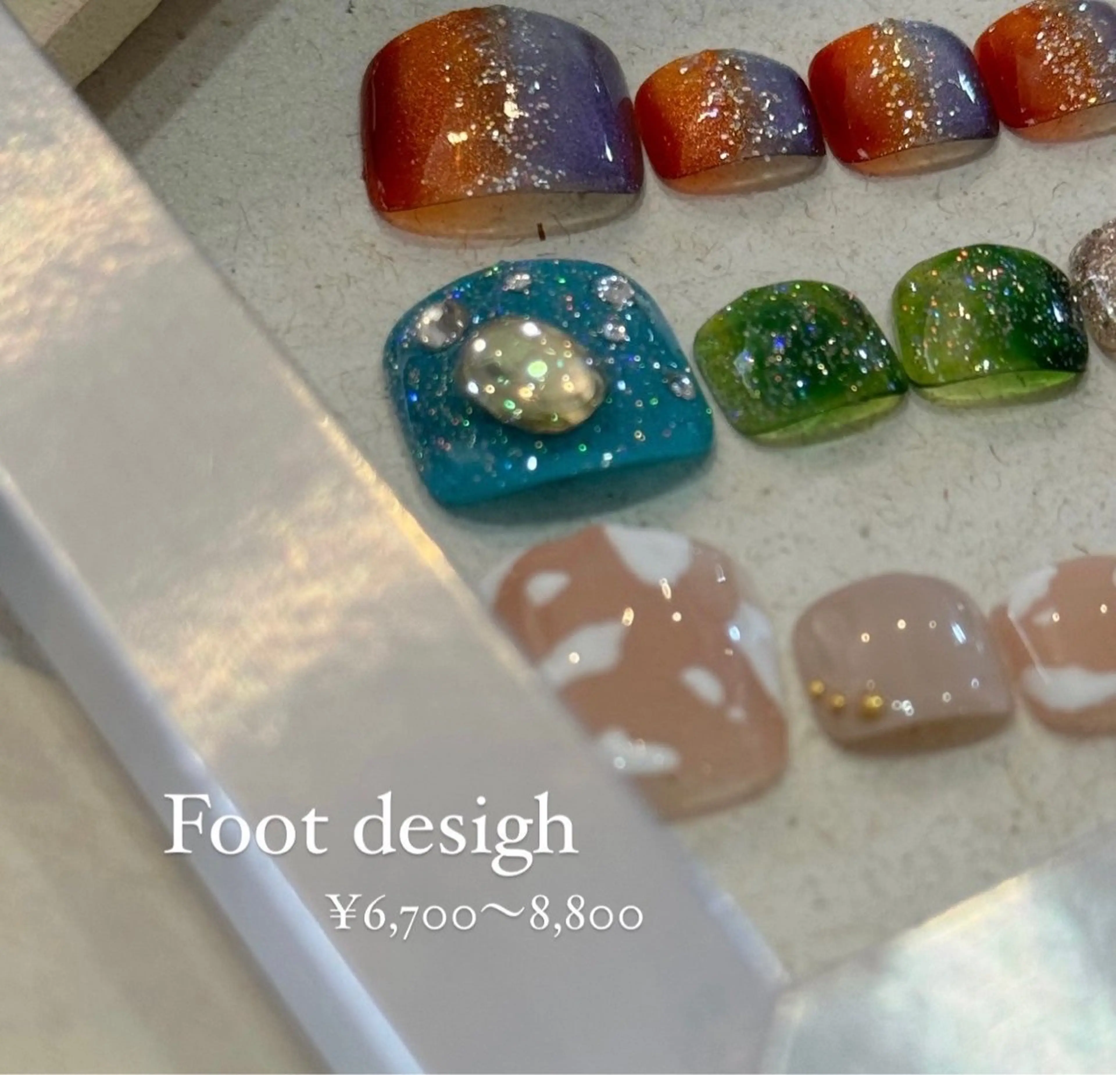 【ジェル】foot定額デザイン¥6,700​〜​(オフ代別途)の写真