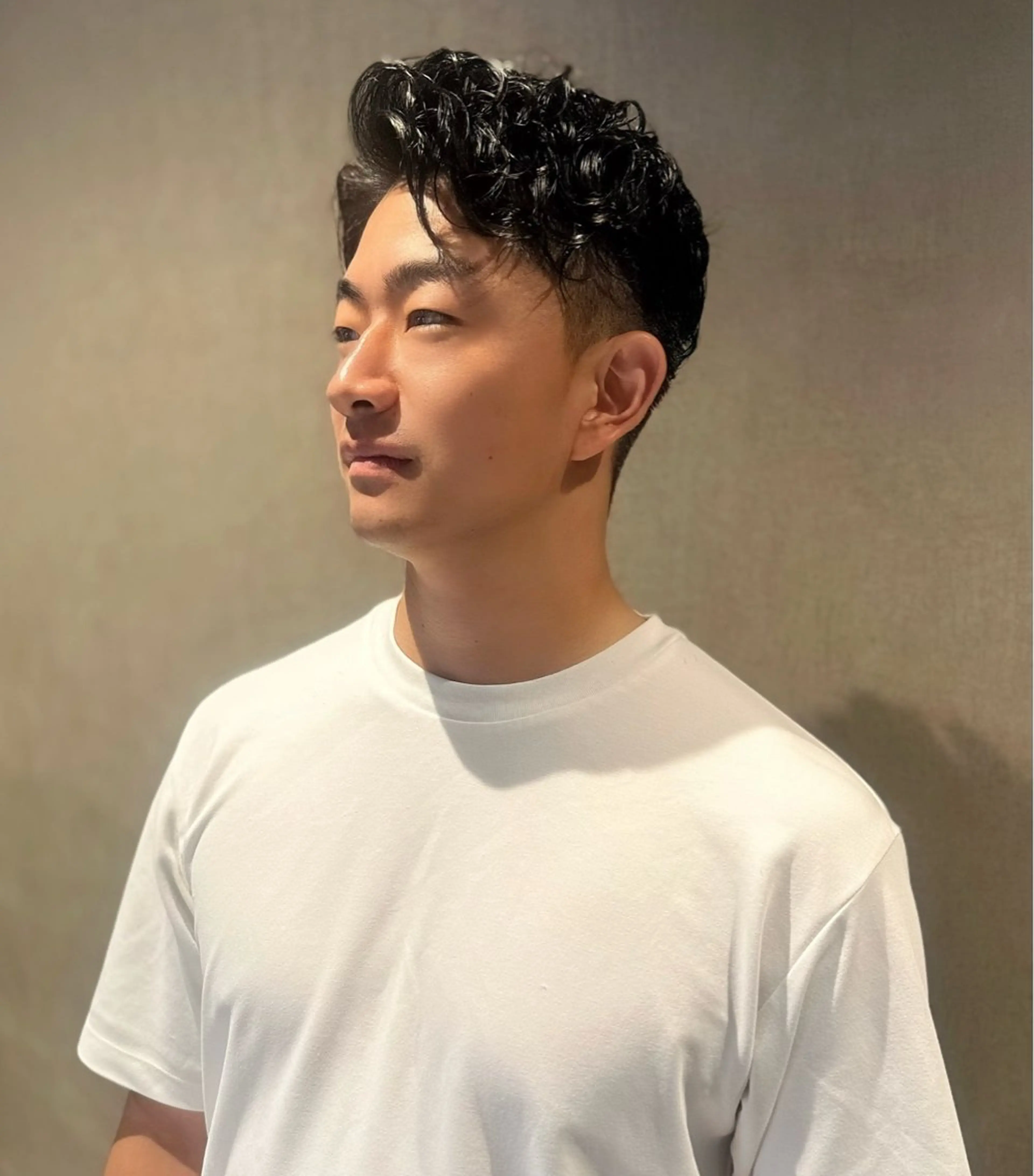 メンズカット+パーマ+眉カットの写真