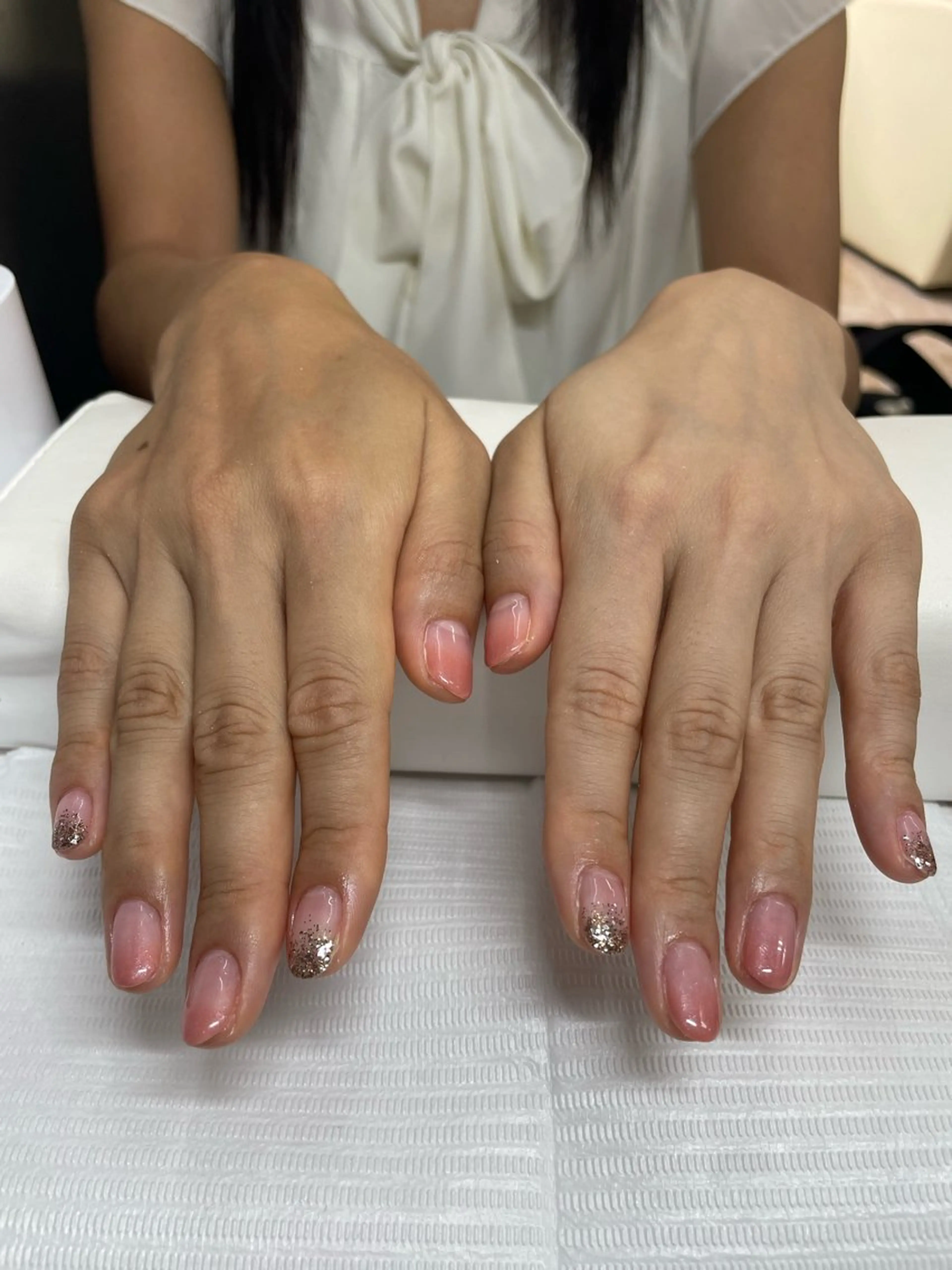 ネイル グラデーション ラメ(グリッター) ラメグラデーション TRU Nail さなえのネイルデザイン
