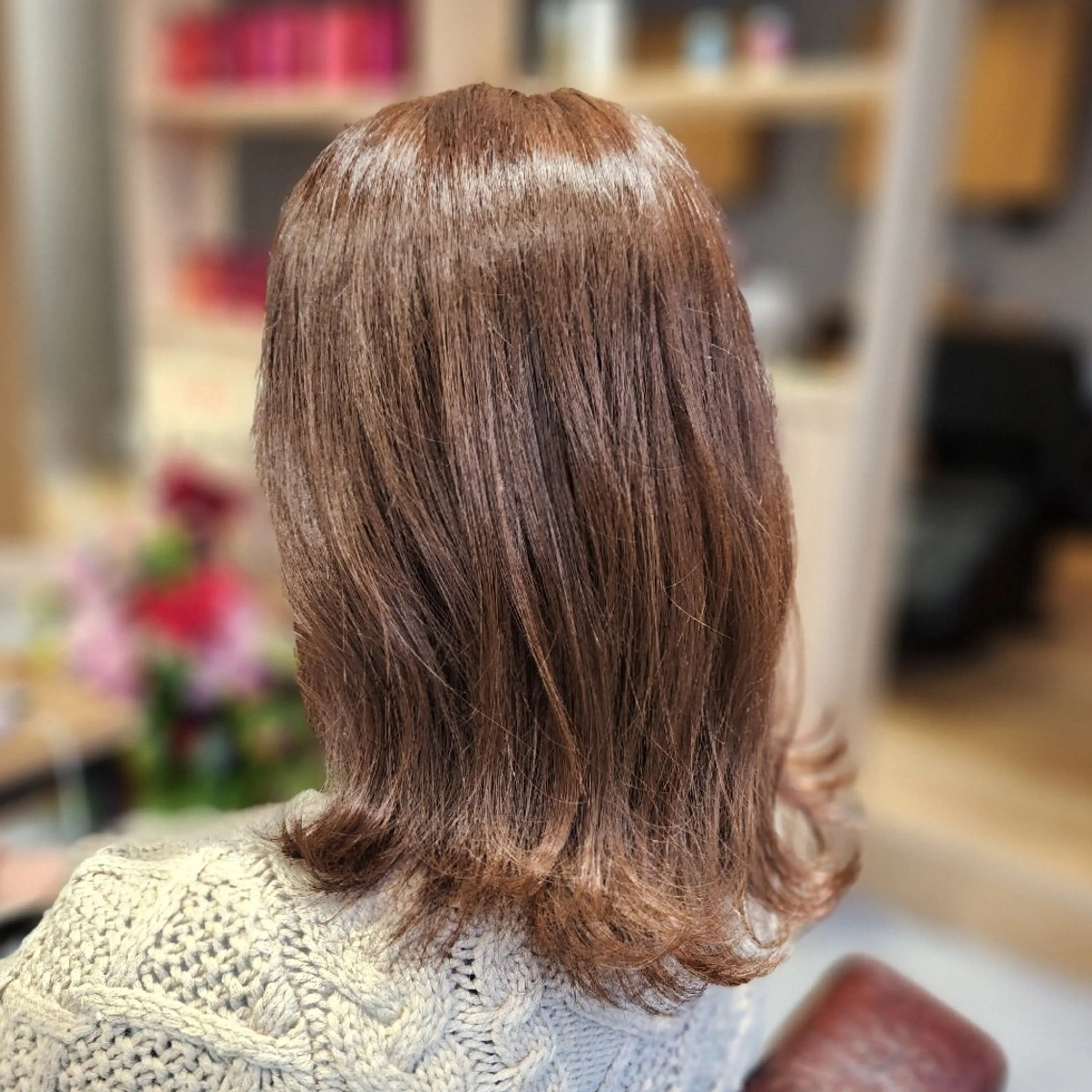 ミディアム カラー ベージュカラー ブラウンカラー O.hair designers所属・シールエクステ🎀 ホシノ🕒ユウカのヘアスタイル