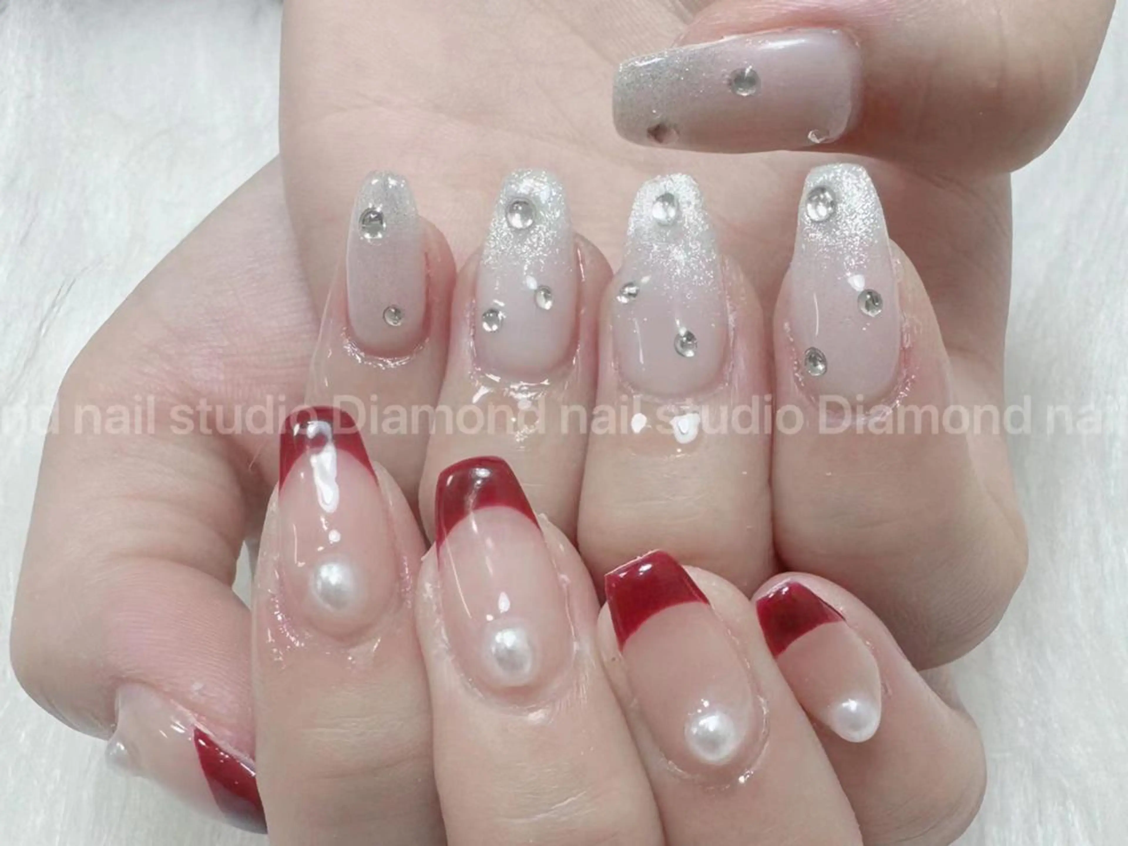 ネイル ハンドネイル DIAMOND Nail🍒のネイルデザイン