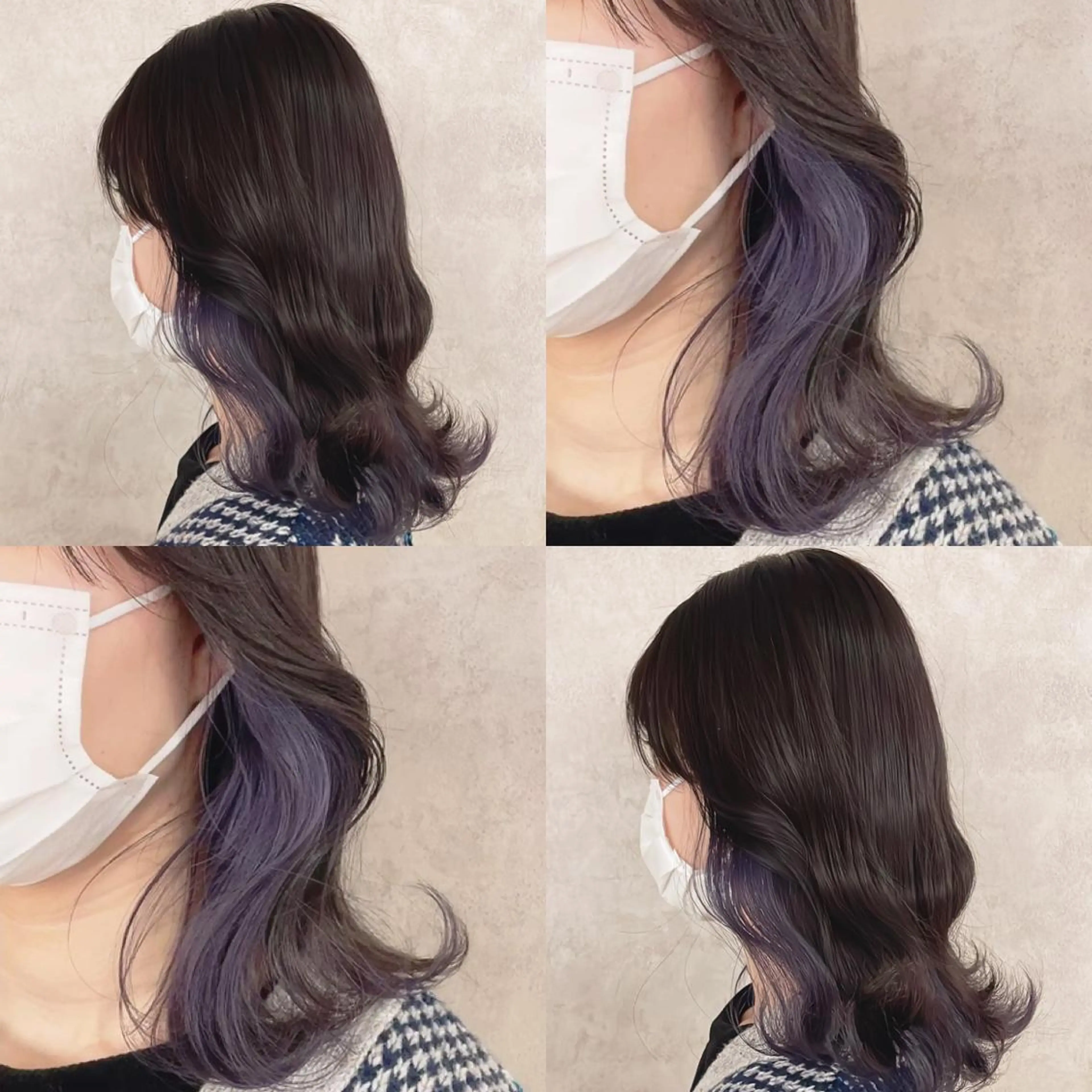 カラー ブリーチ イヤリングカラー ラベンダーカラー ヘアカラー トリートメント 渋谷:インナーカラー ／🍒エリカ🍒のヘアスタイル