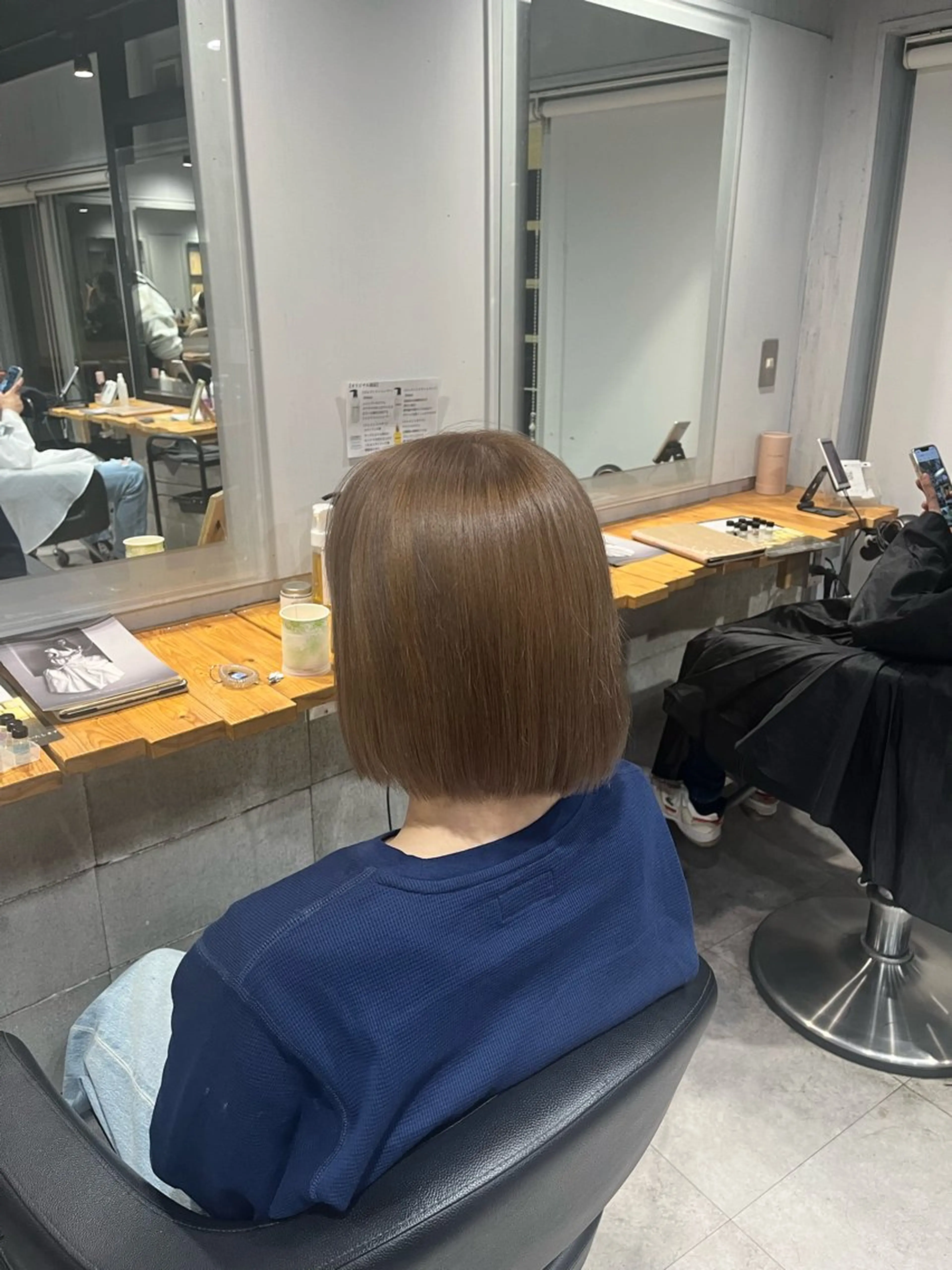 ミディアム カラー ヘアカラー トリートメント 透明感カラー 艶髪🫧Yumaのヘアスタイル