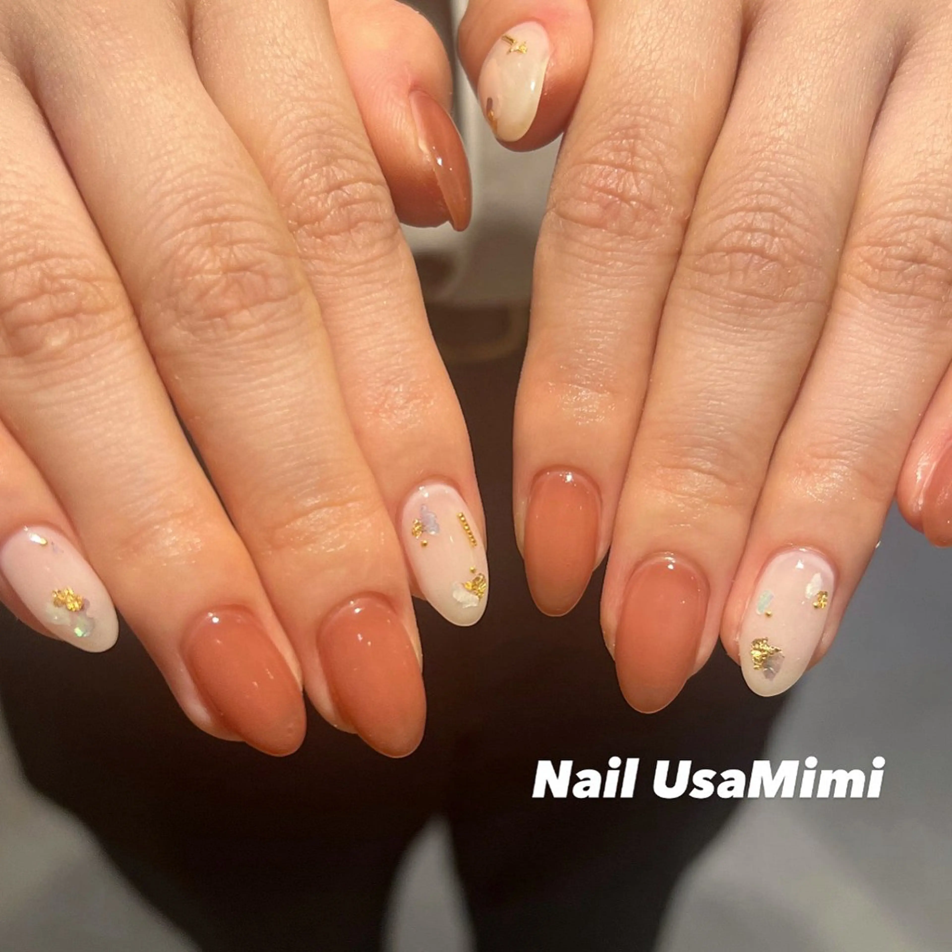 ネイル ジェルネイル マグネットネイル 持ち込み ワンカラーネイル パラジェル ハンドネイル 本町NailUsa Mimi RIKOのネイルデザイン