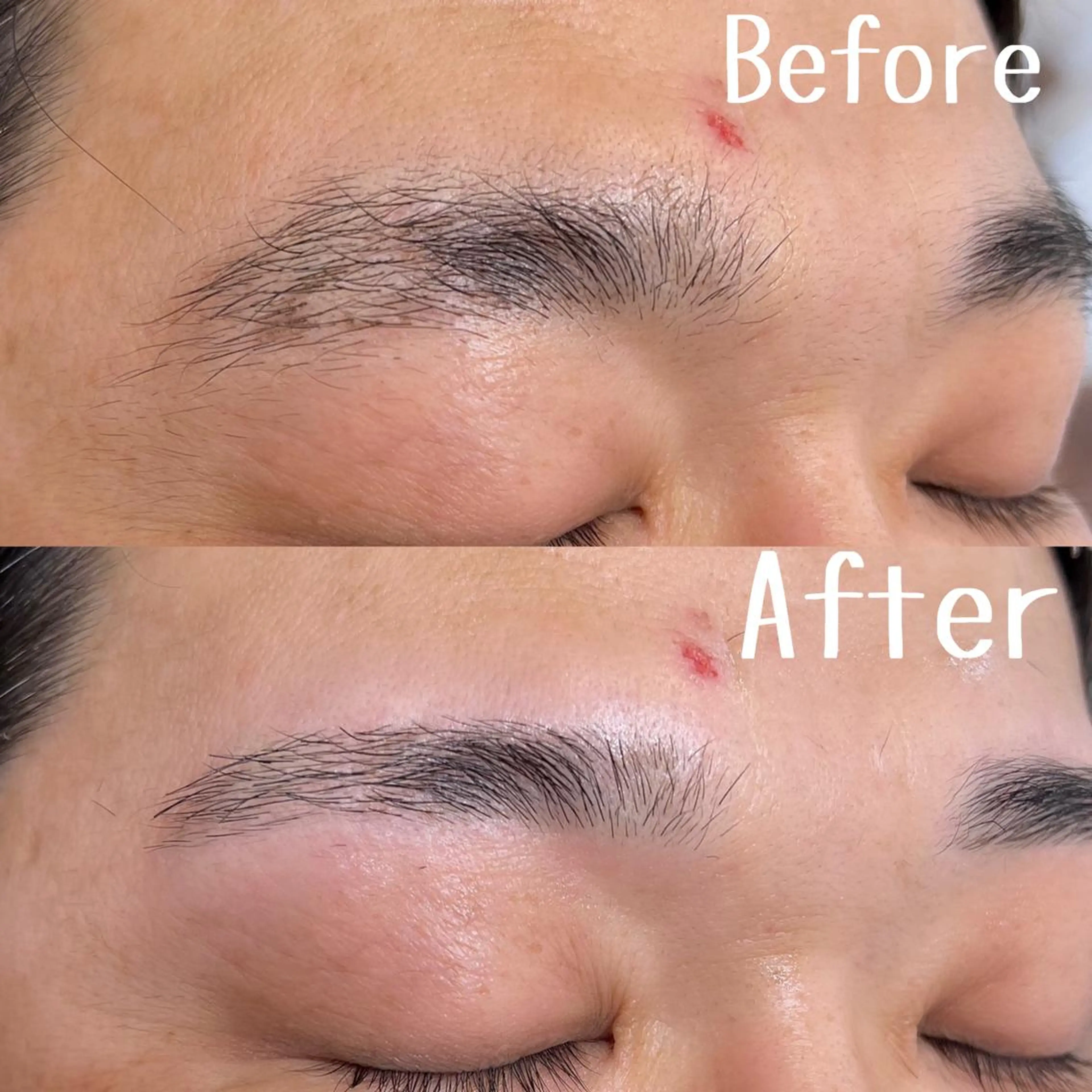 アイブロウ メンズアイブロウ 眉毛ワックス脱毛 ワックス脱毛 眉カット 西脇 有紀のエステ・リラクイメージ