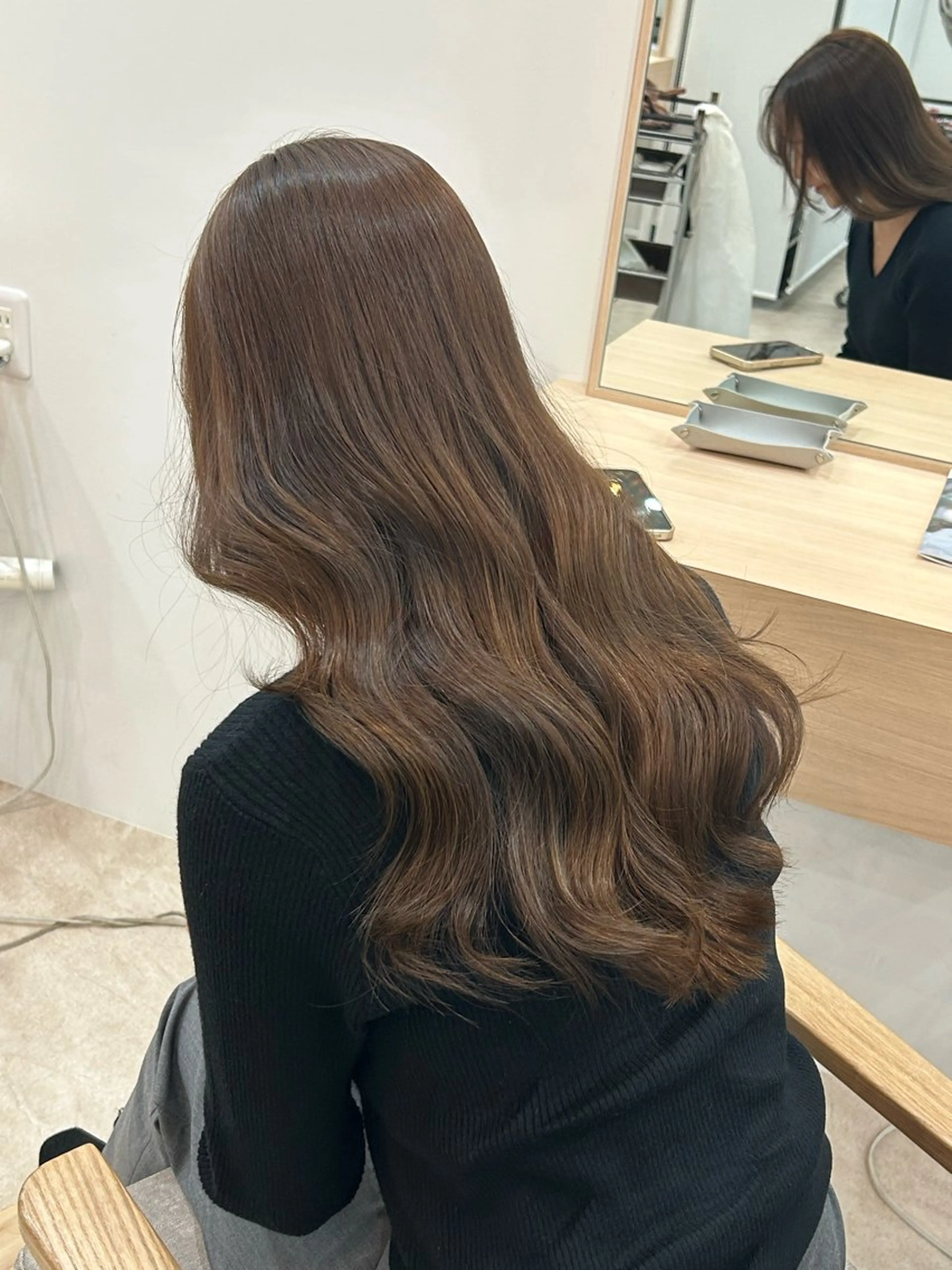 ロング くびれヘア 韓国風ヘア ロング 栄/久屋大通/美髪 /透明感カラー/加藤のヘアスタイル