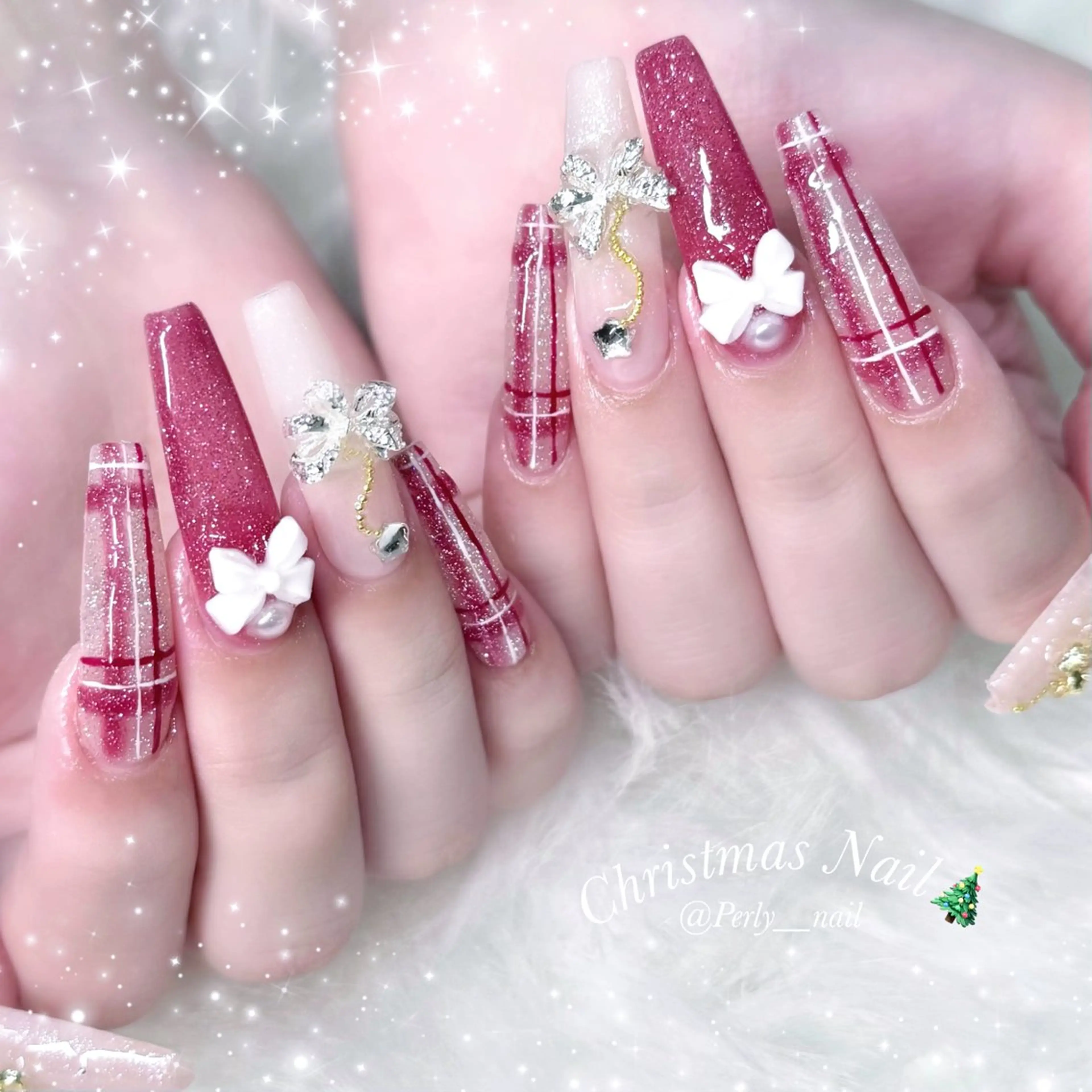 ネイル ハンドネイル 🎀mahiro🎀 #ガーリーのネイルデザイン