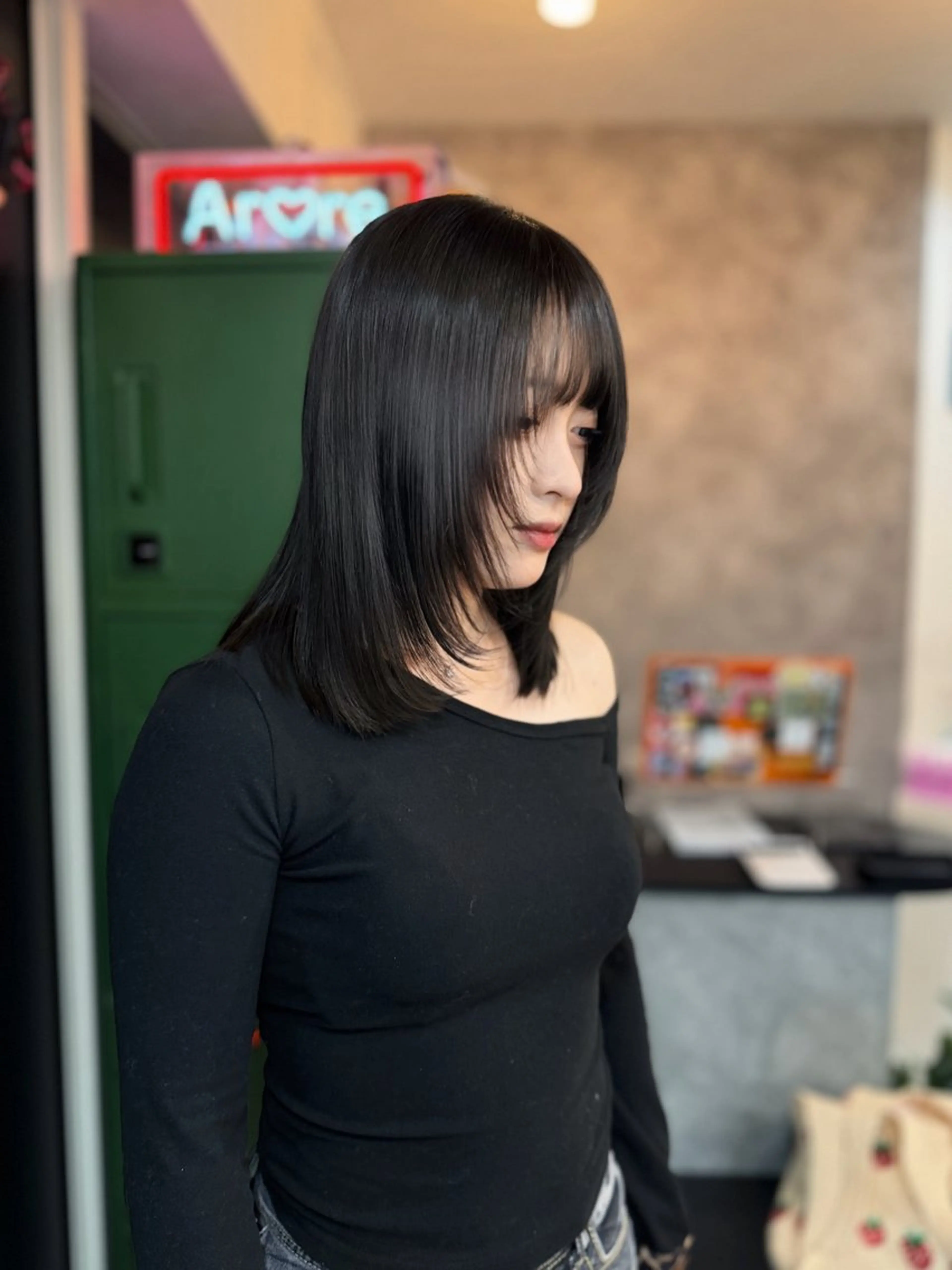 ミディアム カラー レイヤーカット カット ヘアカラー トリートメント ARARE HAIR みゆきのヘアスタイル