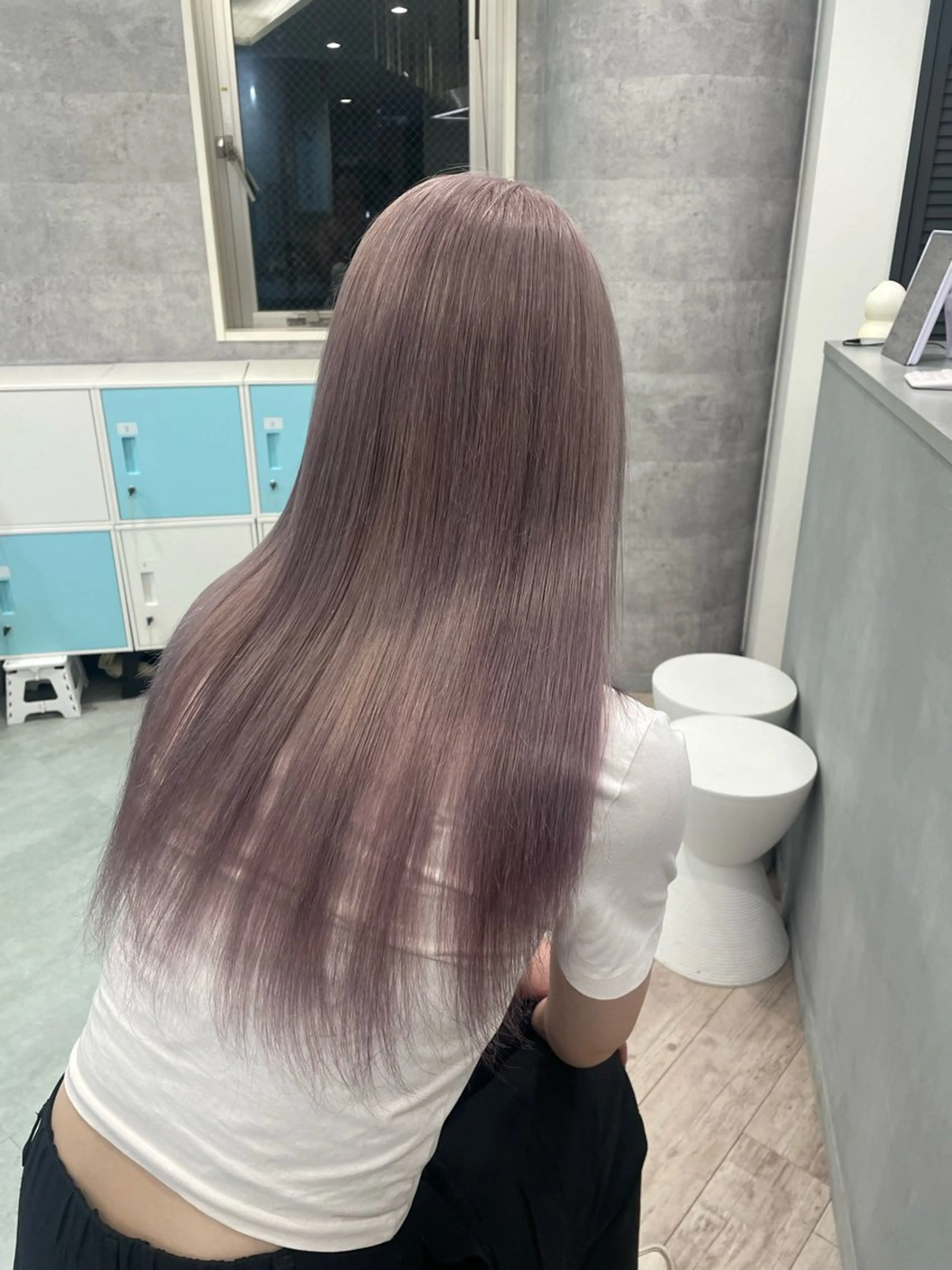 ロング ヘアカラー トリートメント ♡似合わせハイトーン ♡maiのヘアスタイル