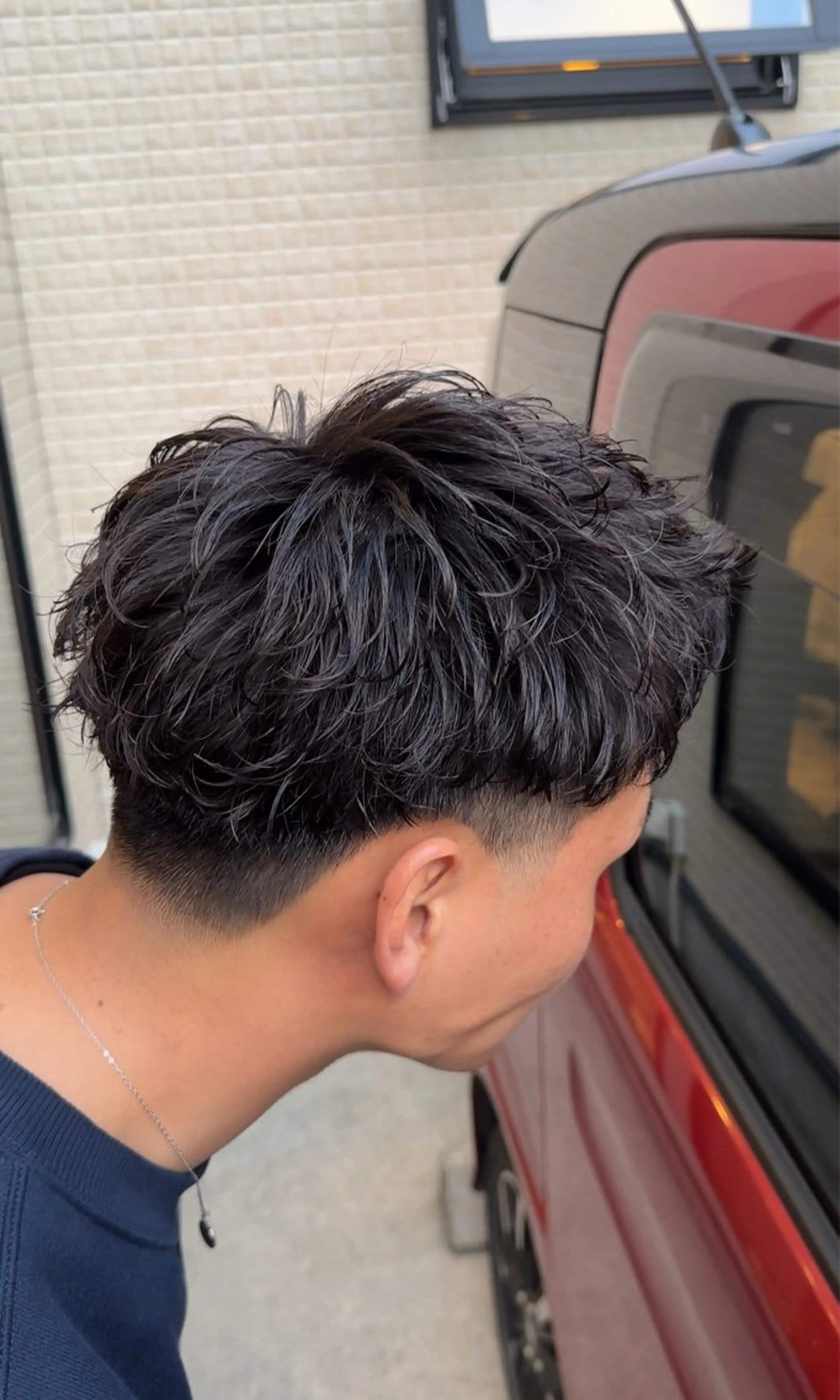 パーマ メンズ フェードカット メンズパーマ カット パーマ RITZ 小平颯真のヘアスタイル