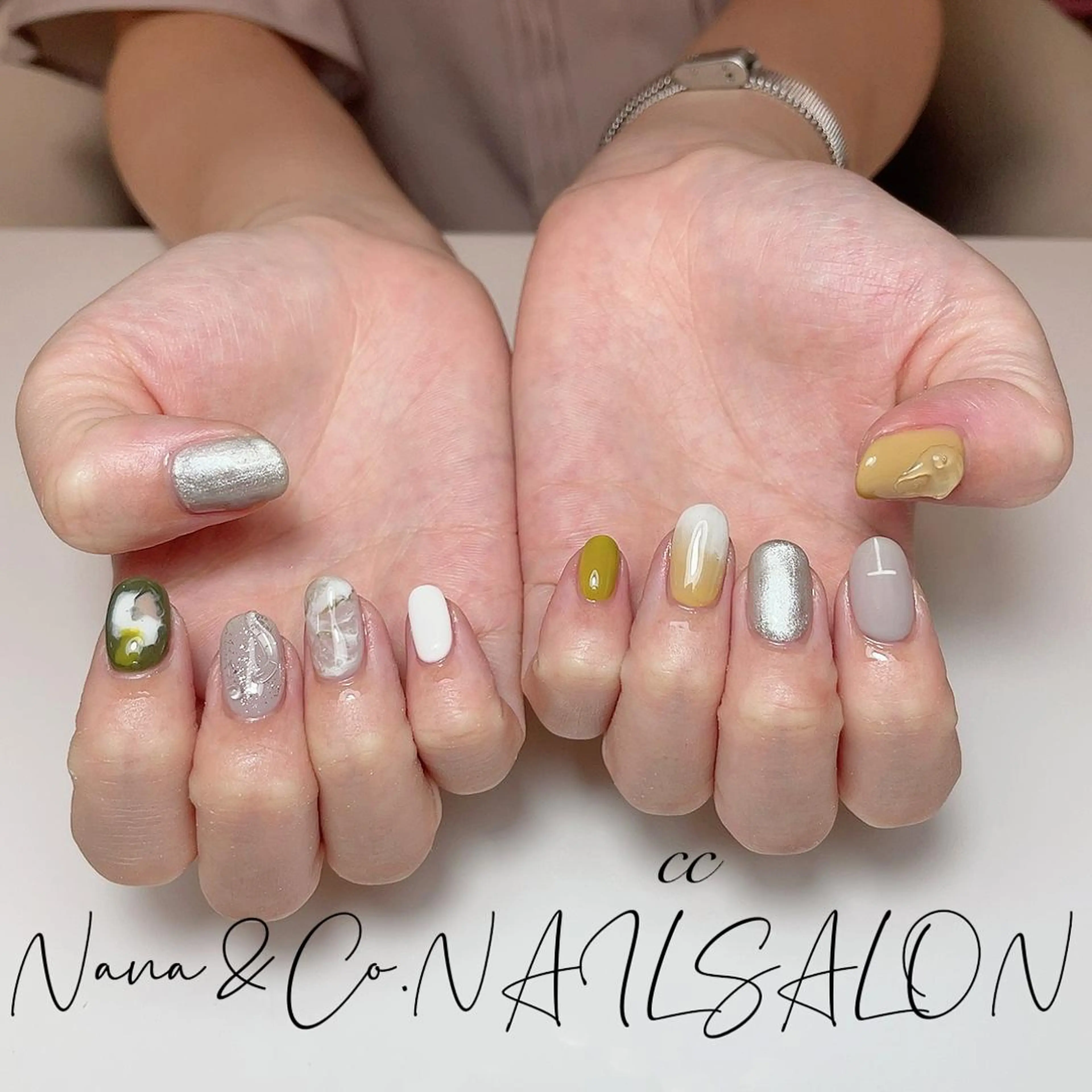 カラー ネイル C C🌼のネイルデザイン
