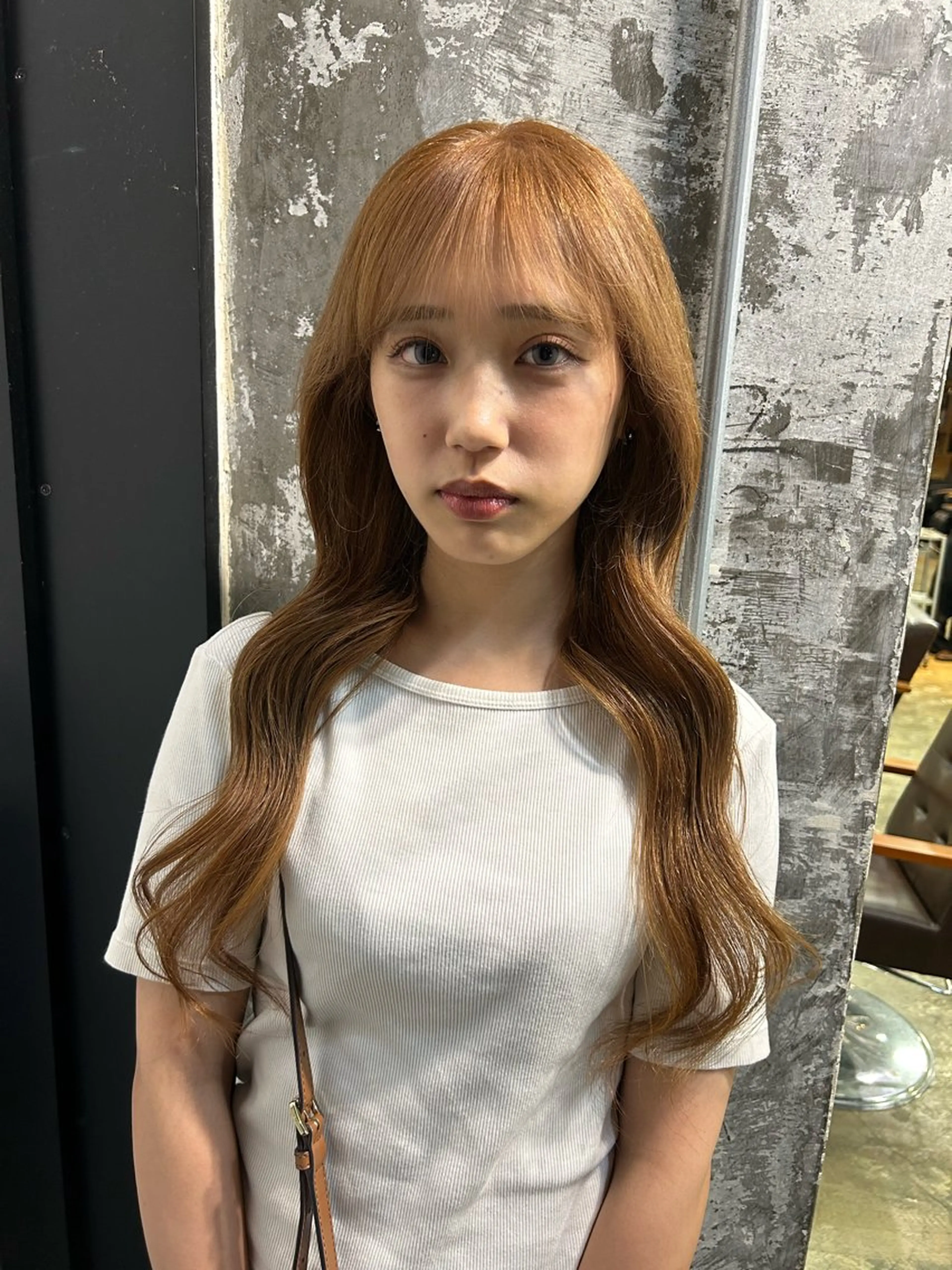 ロング カラー シールエクステ ブリーチ ブラウンカラー ダブルカラー ブリーチなしカラー 【 pia 】 とものヘアスタイル