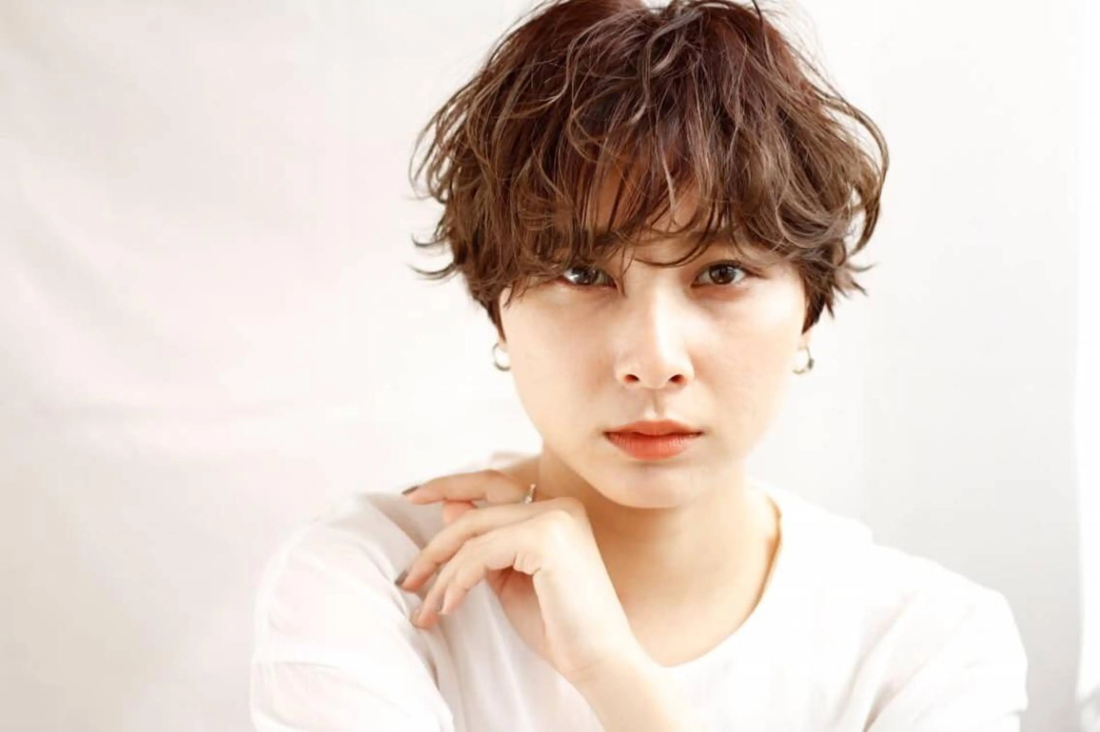 ショート 外国人風カラー レイヤーカット 縮毛矯正 ✂ショート・ボブ専門 顔型診断✂奥田裕仁のヘアスタイル