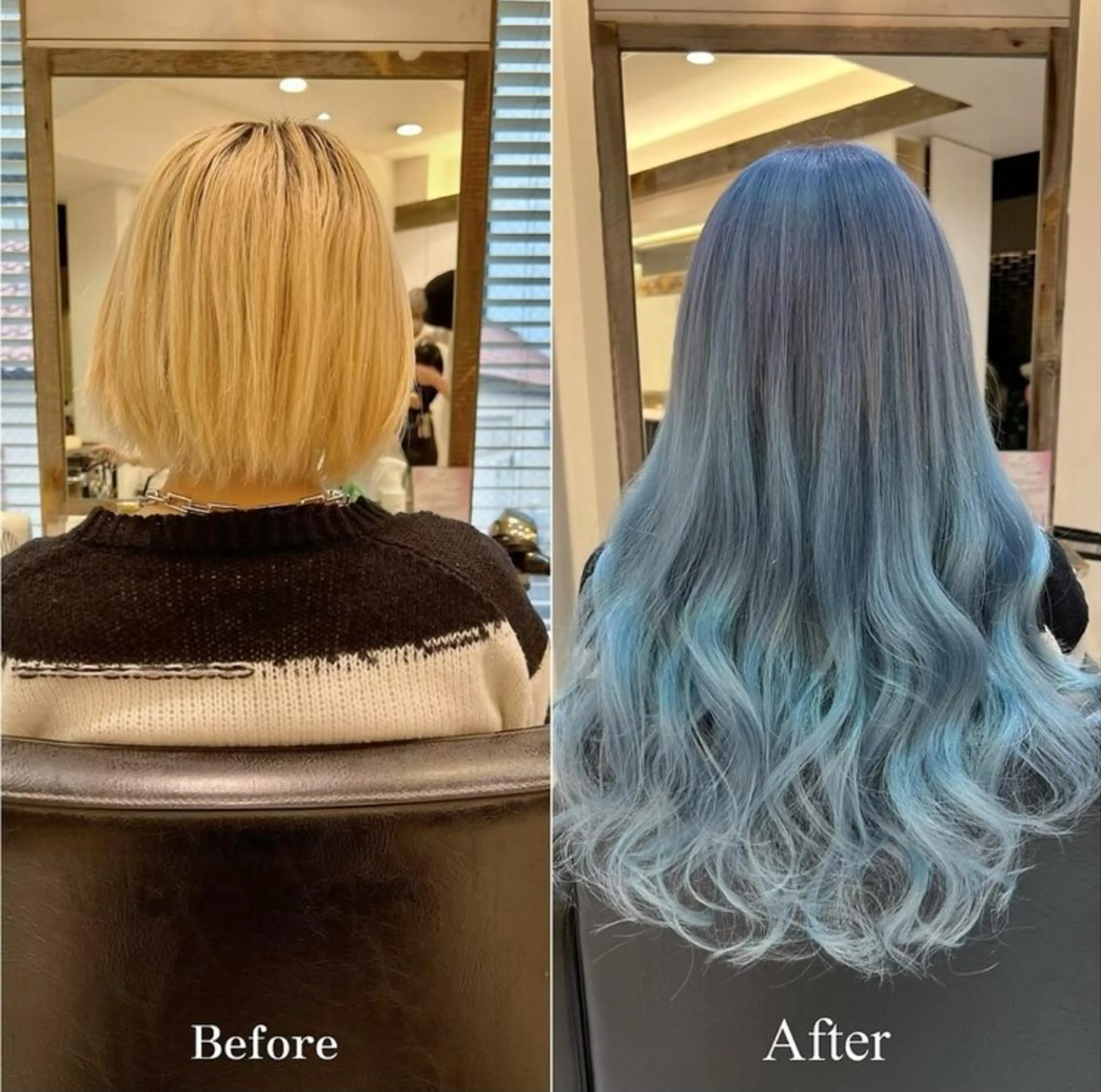 カラー ミディアム エクステ 🌈カラーとエクステ 🌈のヘアスタイル