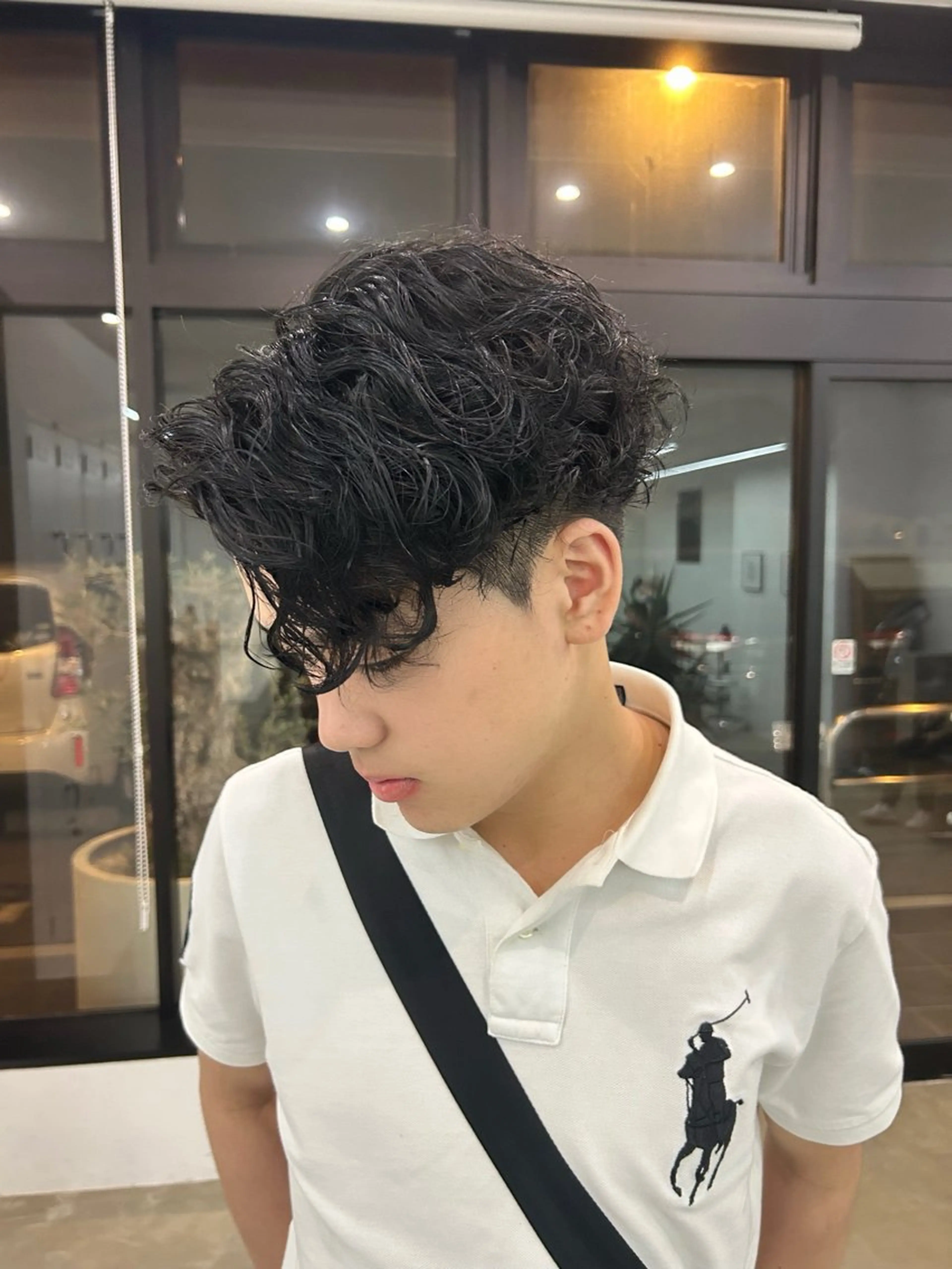 ショート パーマ メンズ ヘアカラー Bobmen’s所属・佐々木 大地のヘアスタイル