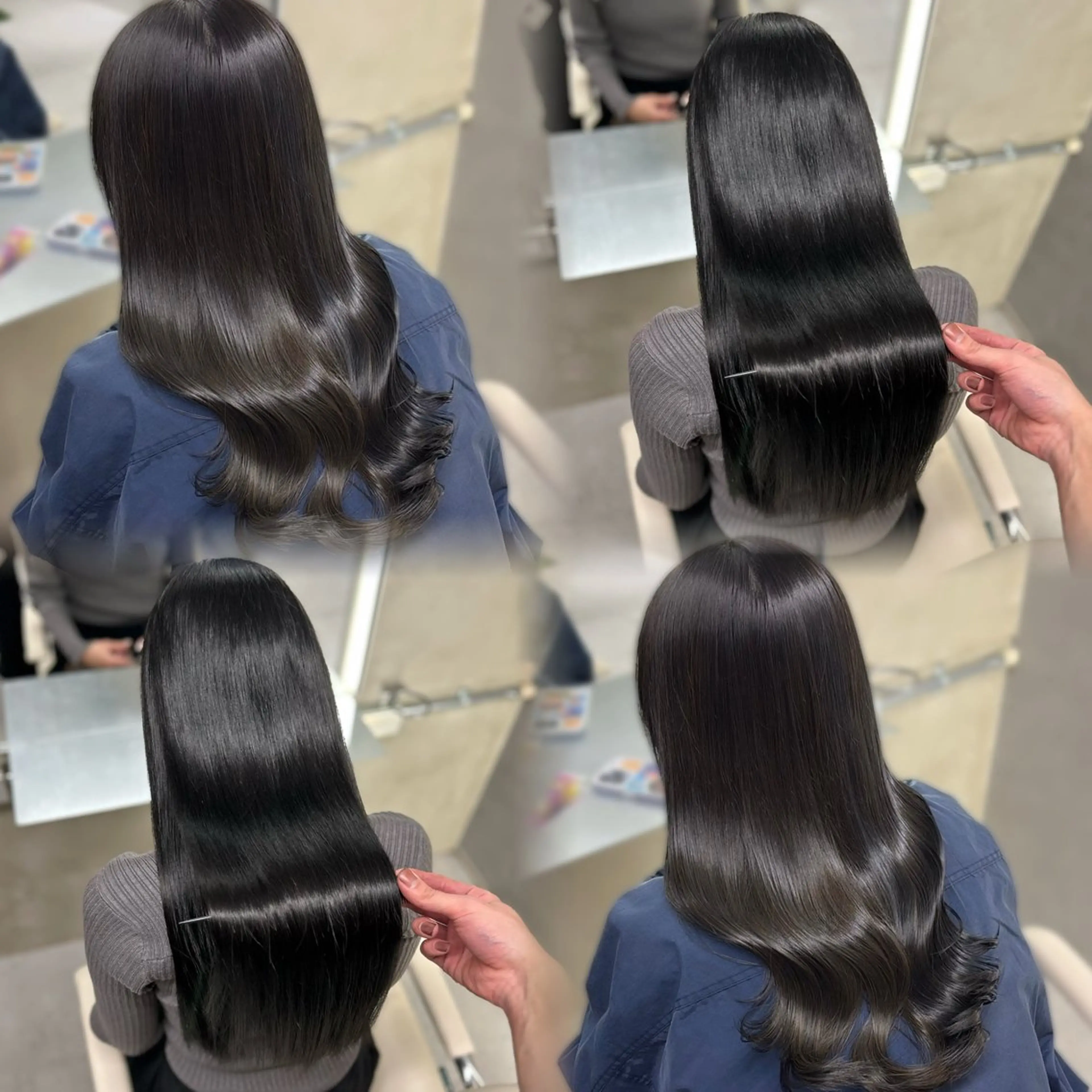 ロング ヘアカラー 阿倍野/髪質改善 /縮毛矯正/坪田幸広のヘアスタイル