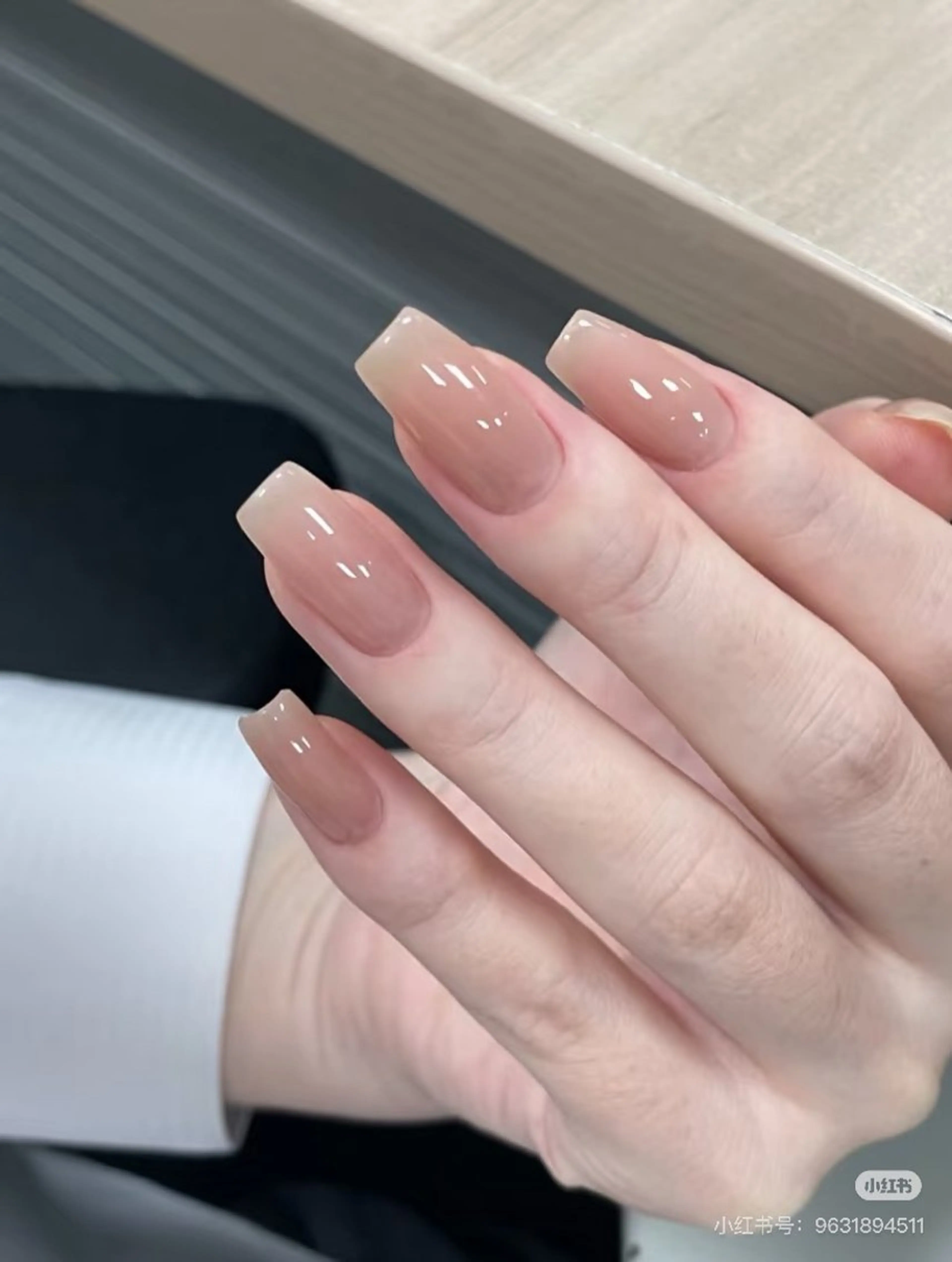 💅純欲ネイル /ワンホンー風艶ワンカラー🏖️パーツ2個付き🌸🉐🉐🉐初回ジェルオフ無料の写真