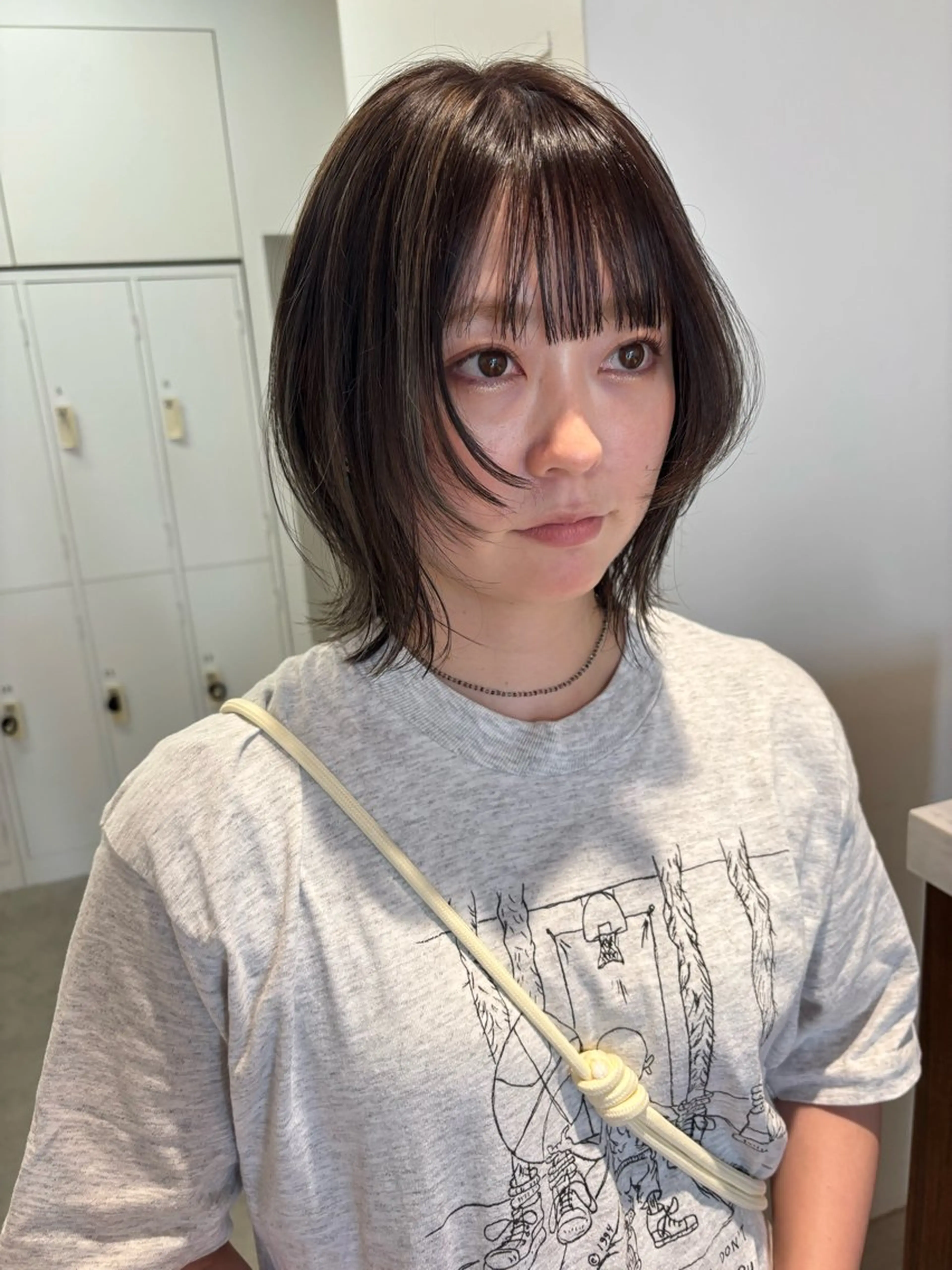 ショート カラー ボブレイヤー ベージュカラー ボブ レイヤーカット カット ヘアカラー トリートメント 🫧nari🫧 谷町 大阪のヘアスタイル