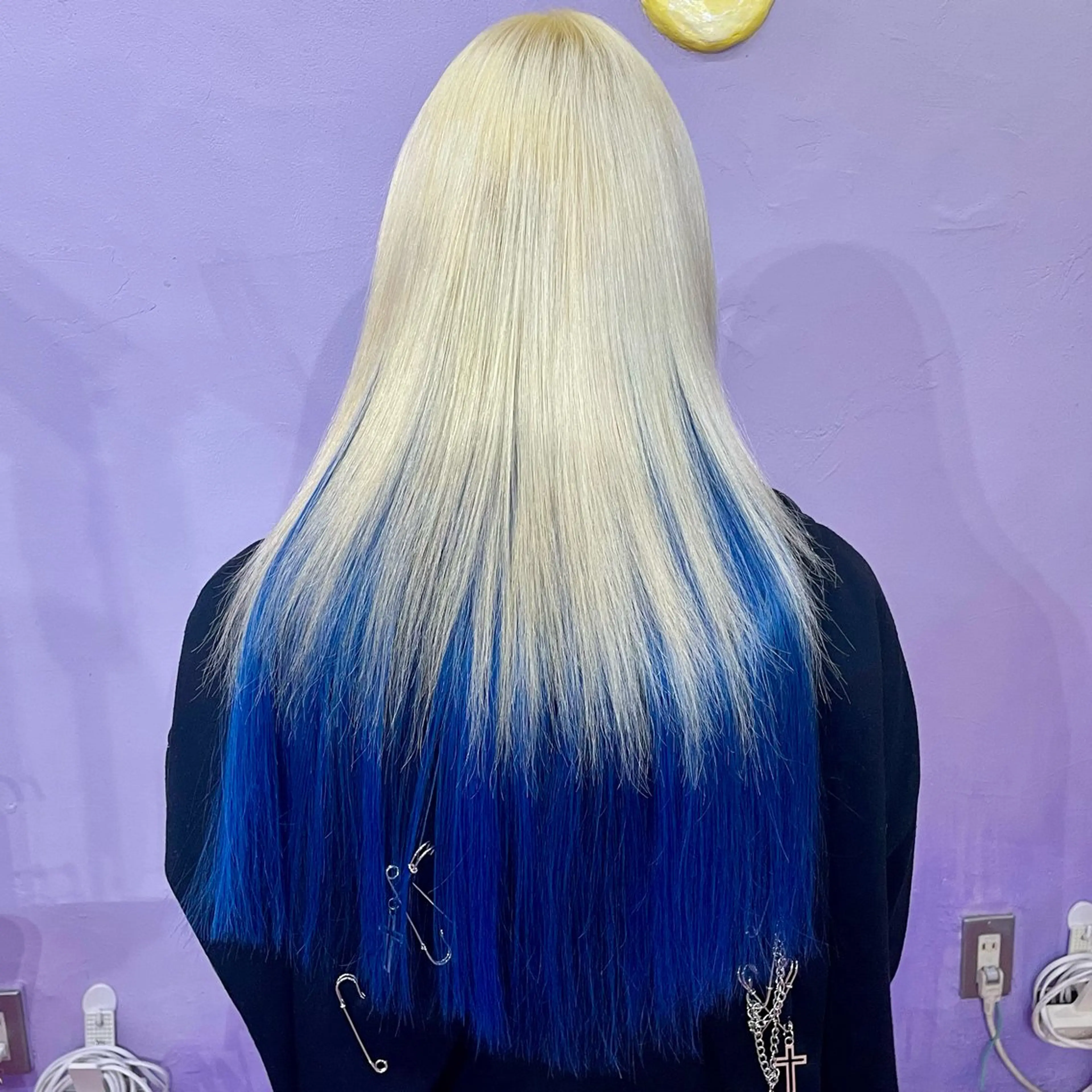 ロング カラー メンズ エクステ ヘアカラー 👽KINA👽 派手髪🦖💖✨のヘアスタイル