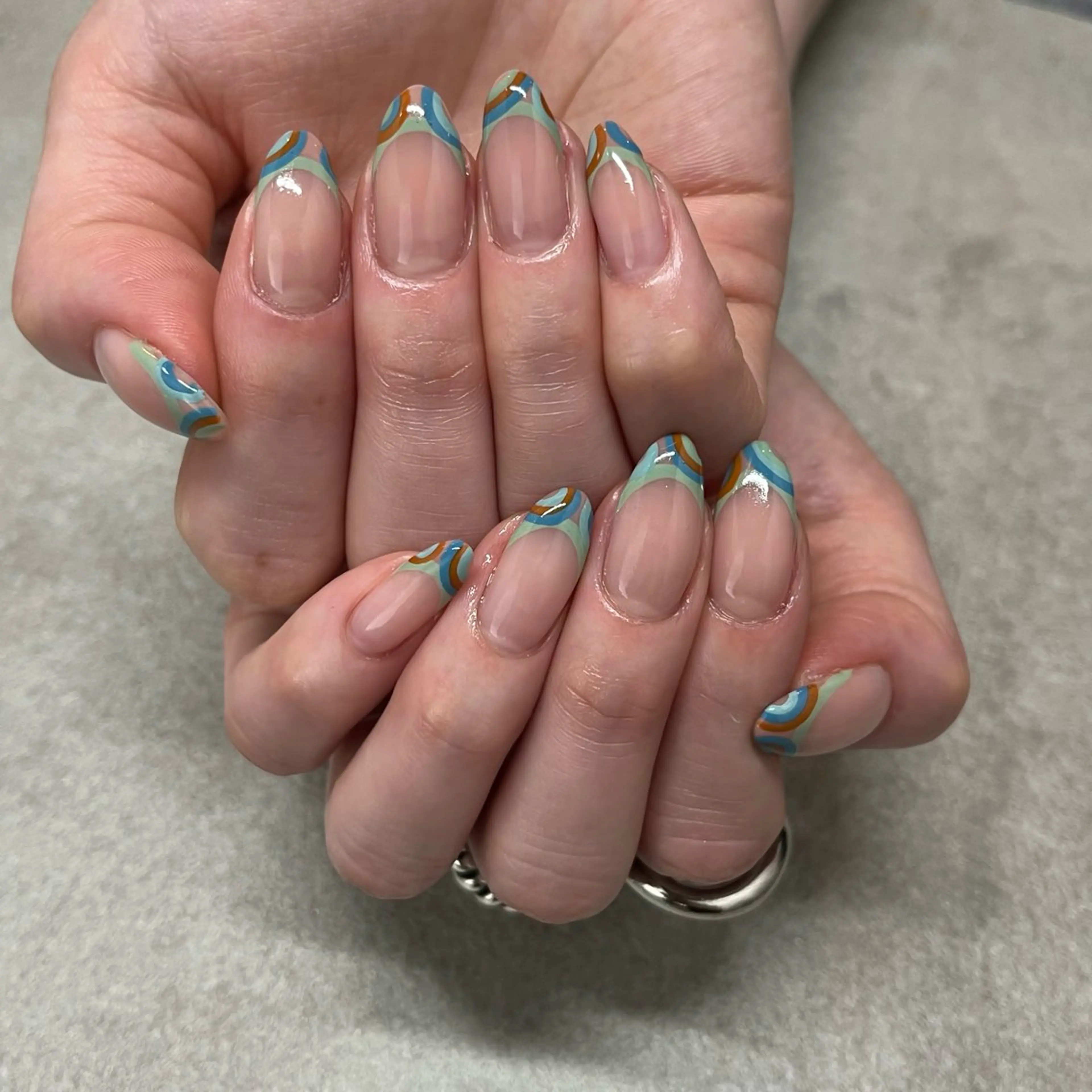 ネイル フレンチネイル tener 🧋yume🧋のネイルデザイン