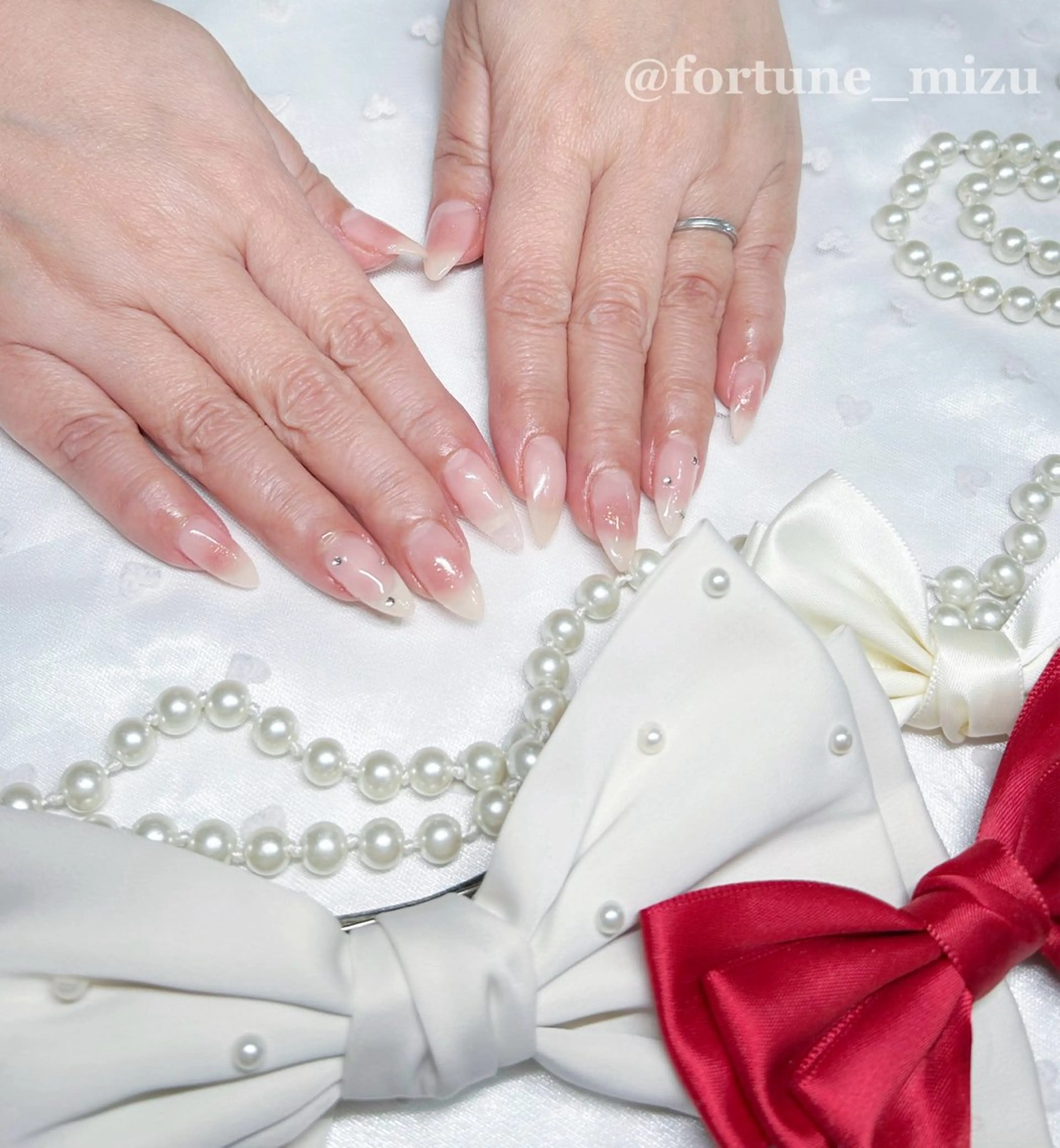 ネイル ハンドネイル 3/12空🍀 mizu 🍀のネイルデザイン