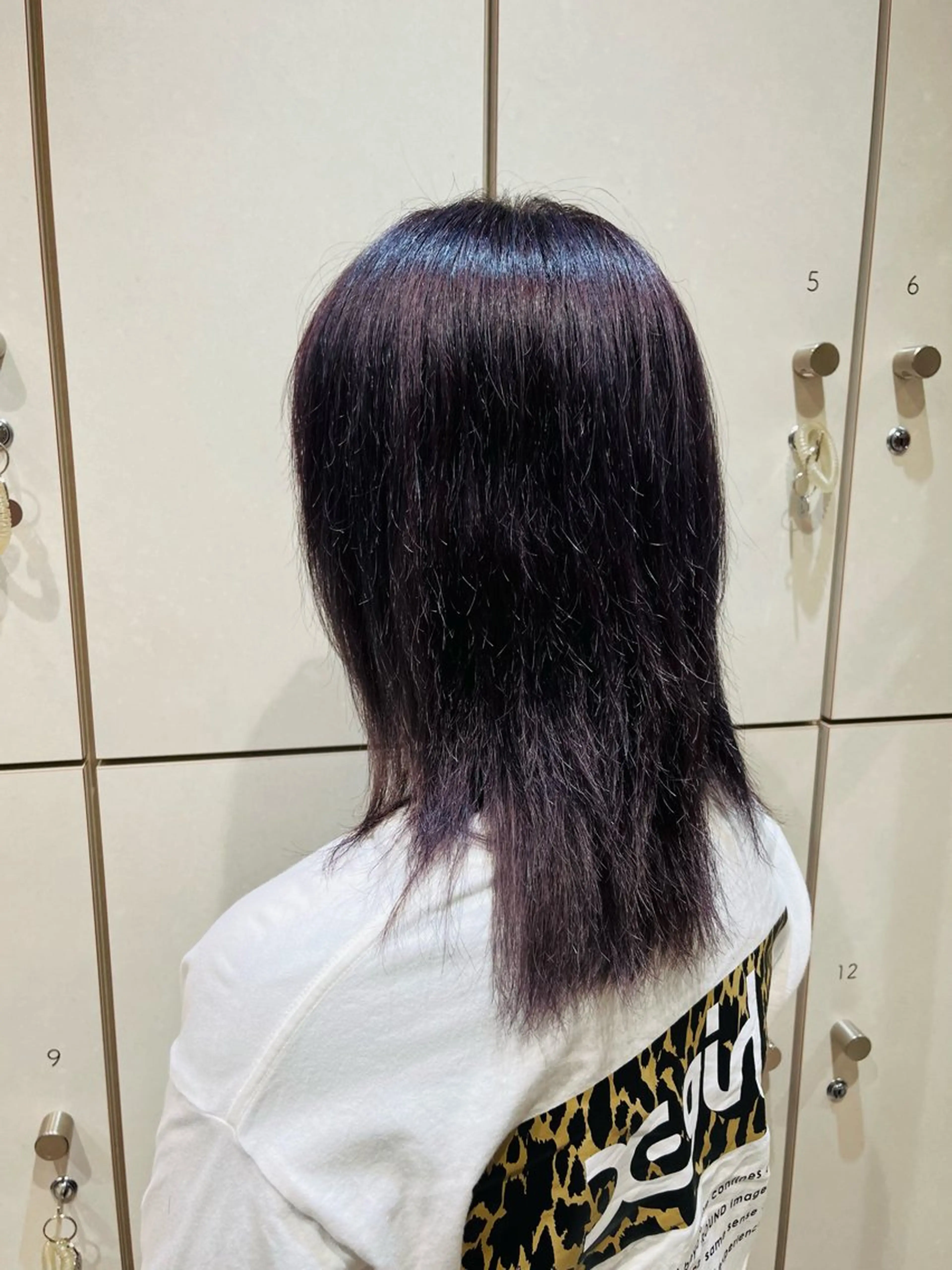 ミディアム カラー ミディアムパーマ アディクシーカラー ブリーチ イルミナカラー ラベンダーカラー ボブ/ショート/金田 夏葵のヘアスタイル