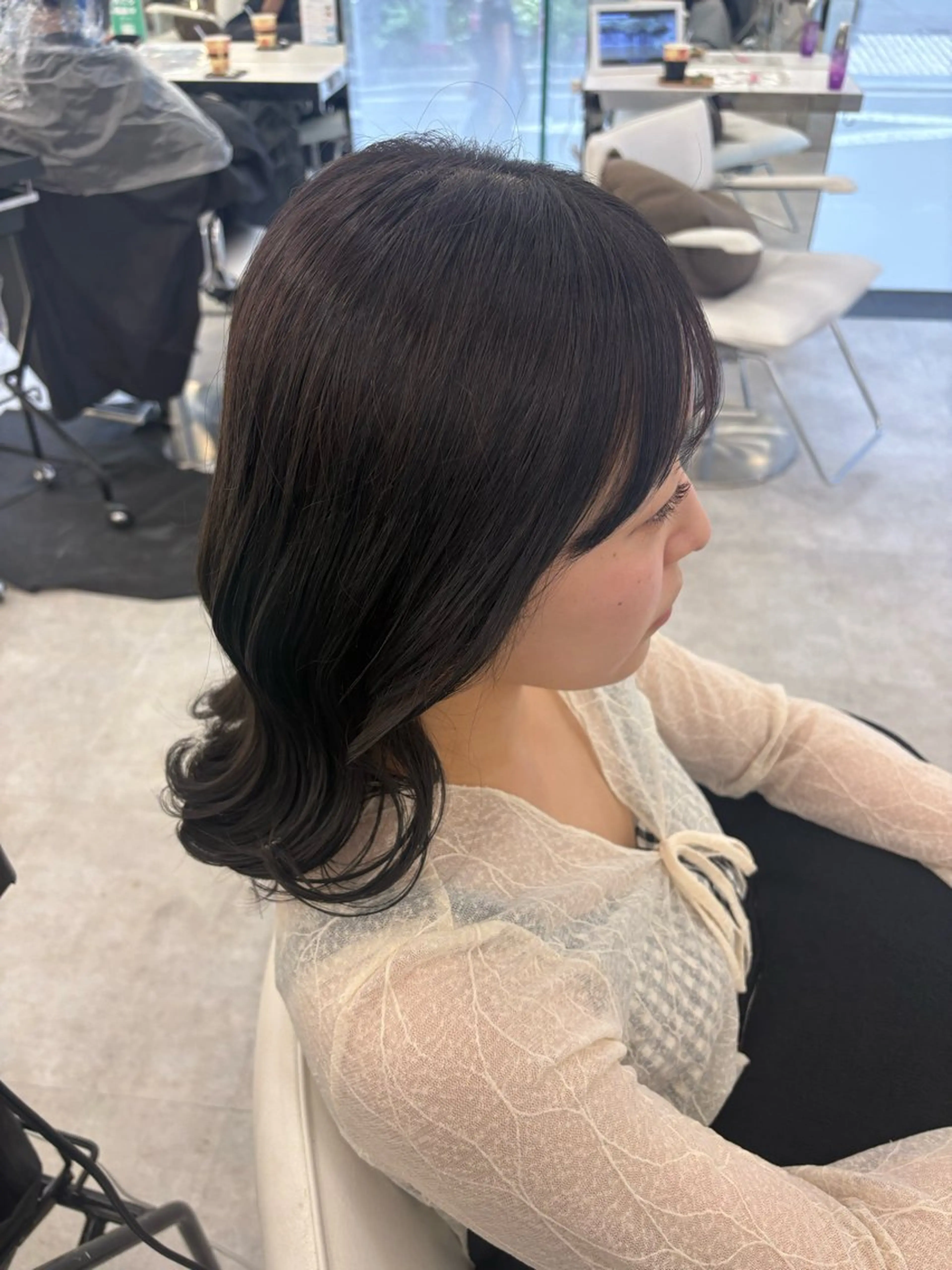 ミディアム ヘアカラー トリートメント ハイトーン/エクステ /りこぴん🎀のヘアスタイル