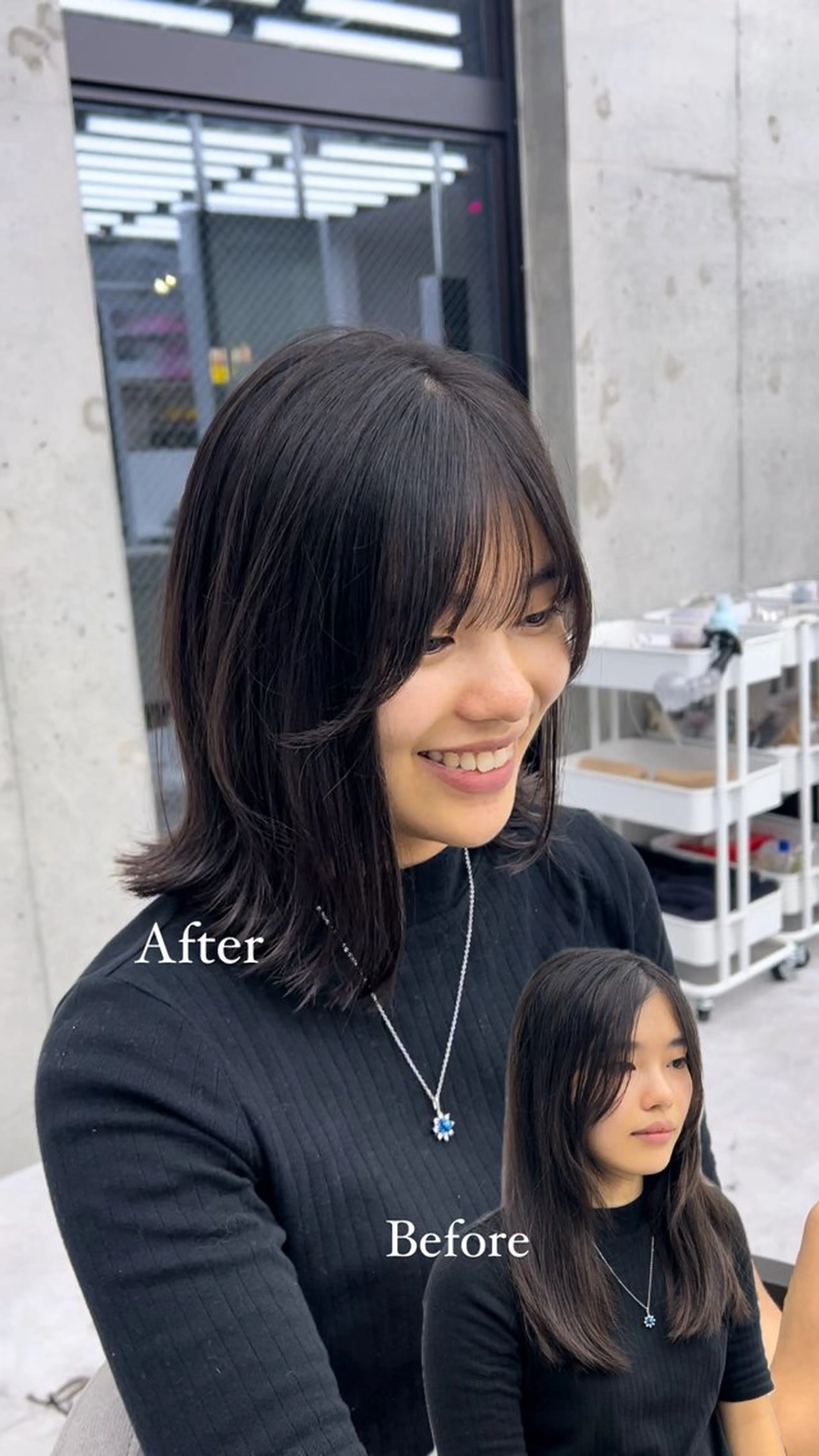 ミディアム i.blue所属・似合わせカット/ ヘアメイク/naruのヘアスタイル