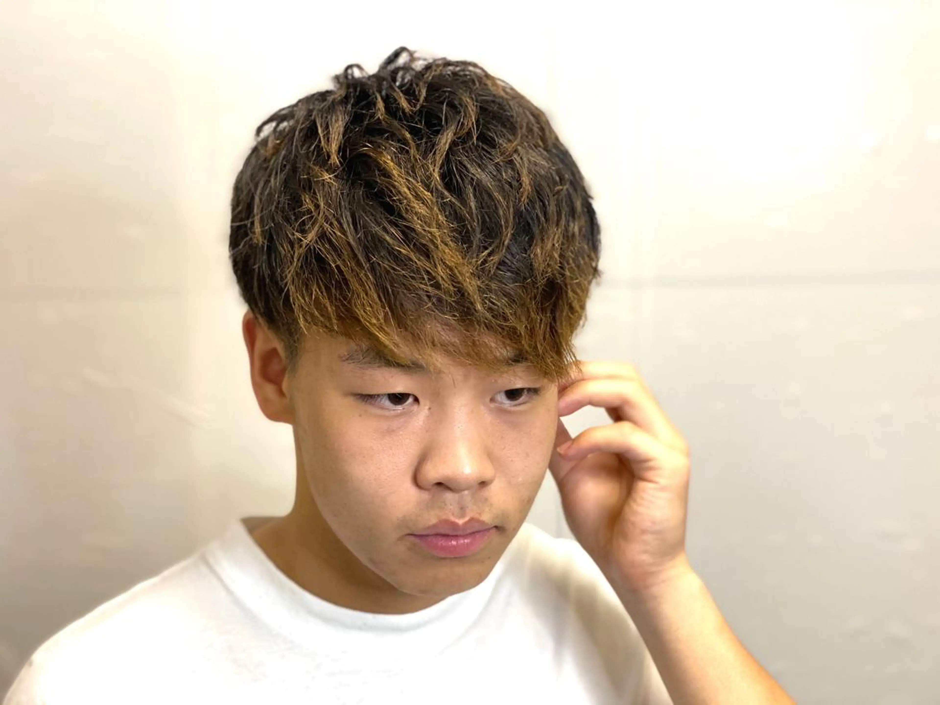 ミディアム メンズ HIRO GINZA 池袋東口店所属・林田 龍明のヘアスタイル