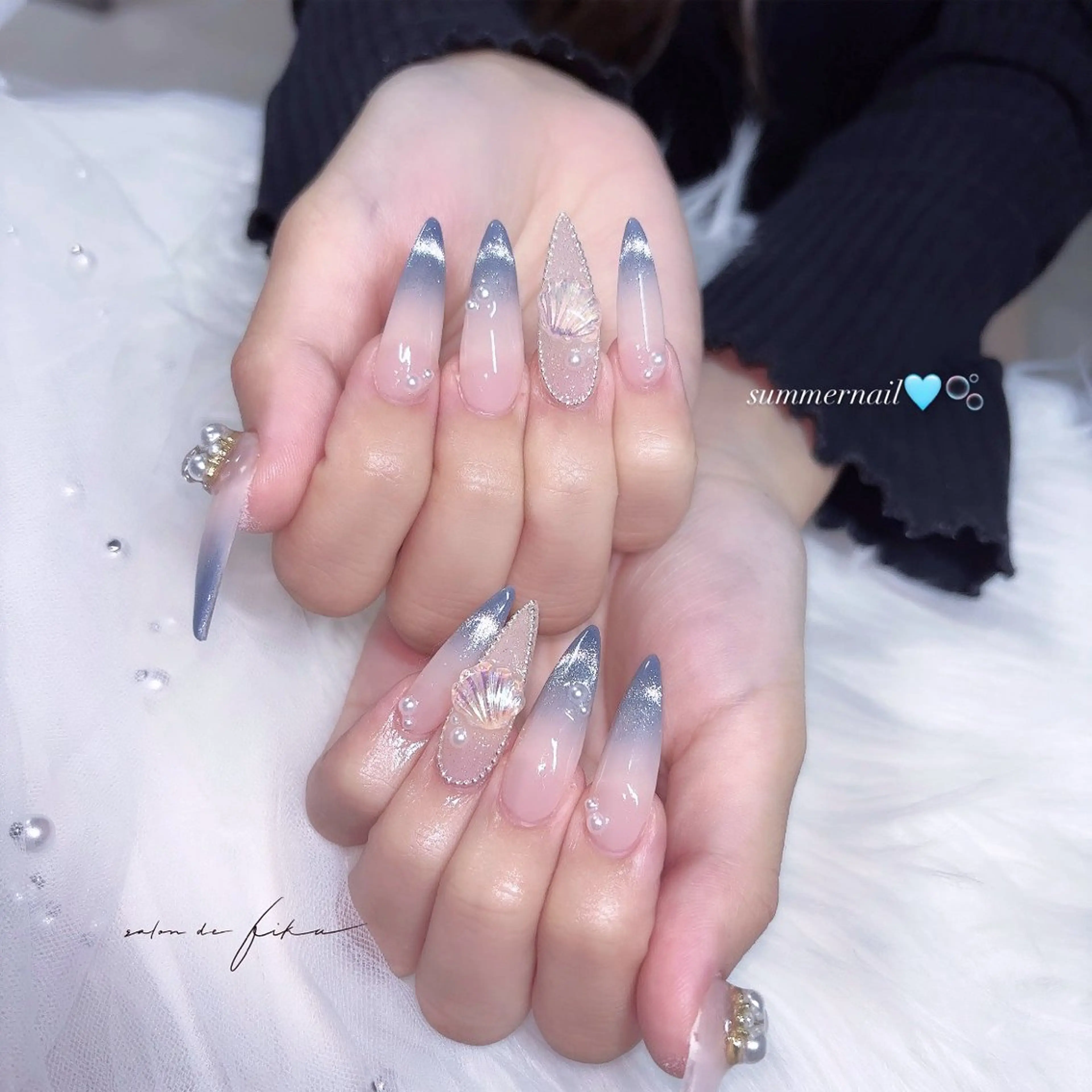 ネイル 夏ネイル ハンドネイル ayano 【パラジェル取扱店】のネイルデザイン