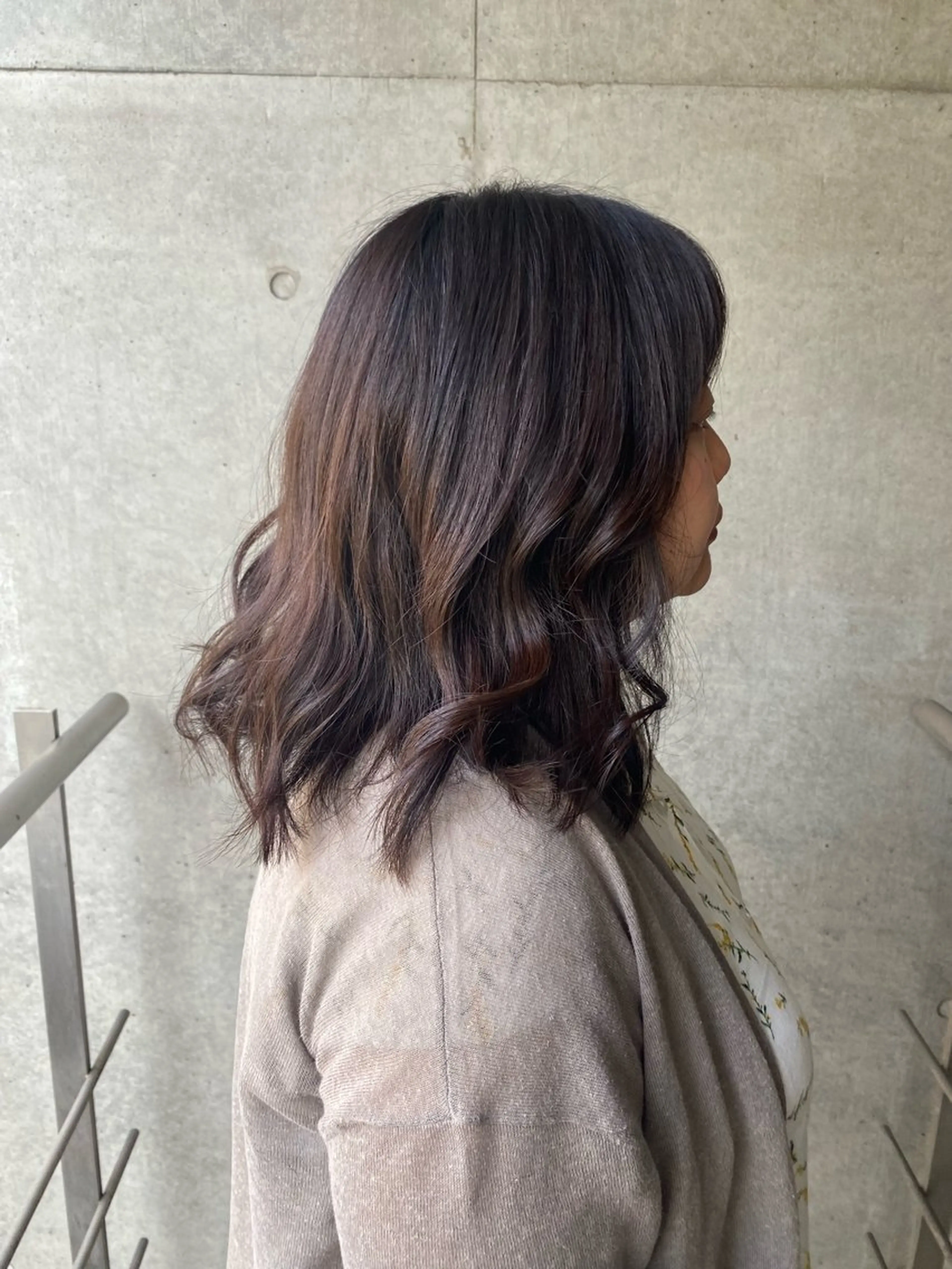 ミディアム カラー アッシュ ラベンダーカラー ラベンダーアッシュ PREVIA銀座渡辺 真矢のヘアスタイル