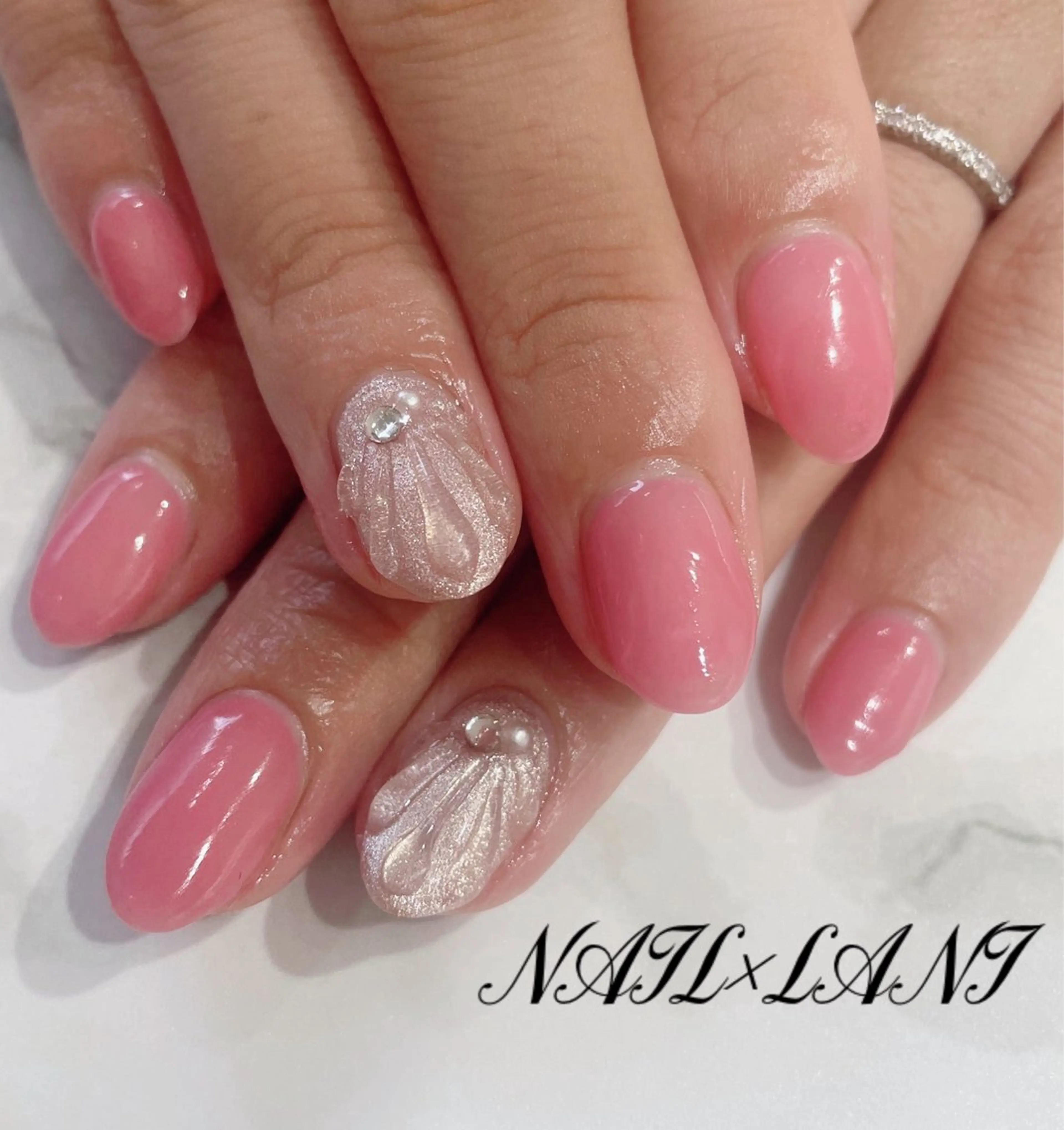 ネイル フットネイル ジェルネイル マグネットネイル パラジェル ハンドネイル 一之瀬 柚季のネイルデザイン