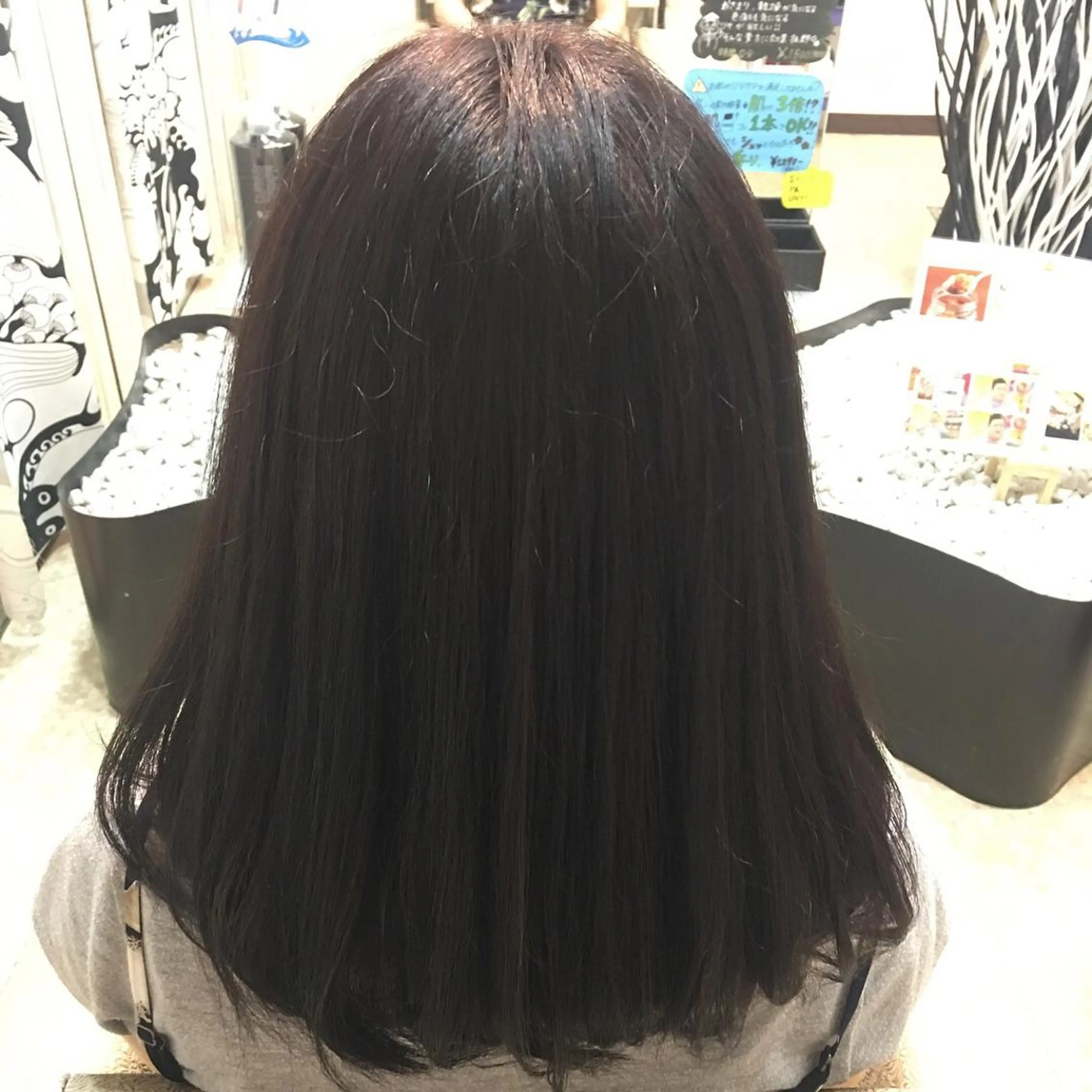 セミロング カラー ヘアアレンジ Agu  hair rupia 金沢店所属・金沢美容室/ 艶髪/夜営業/JINのヘアスタイル