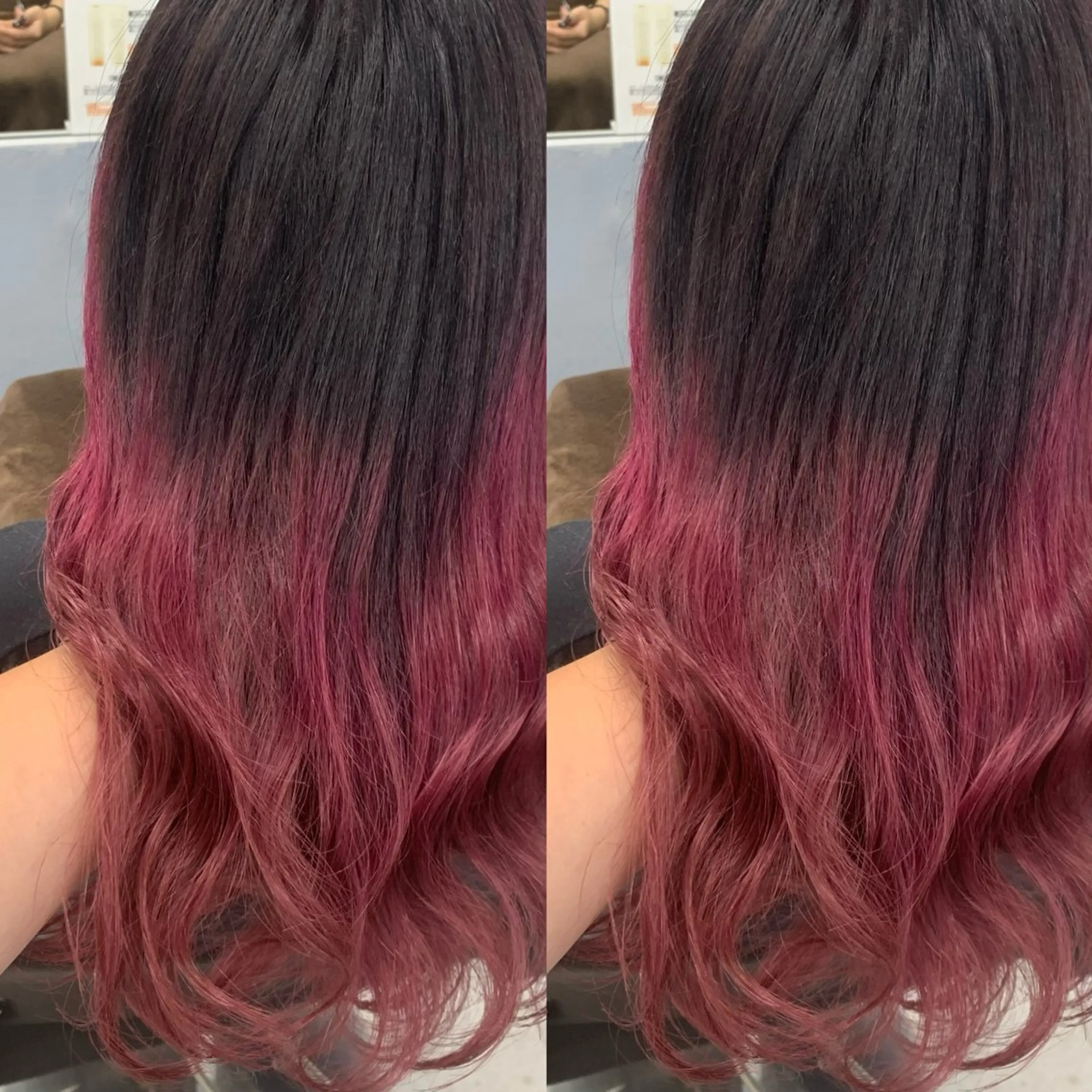 セミロング ブリーチ無しカラー✨ 美鈴のヘアスタイル