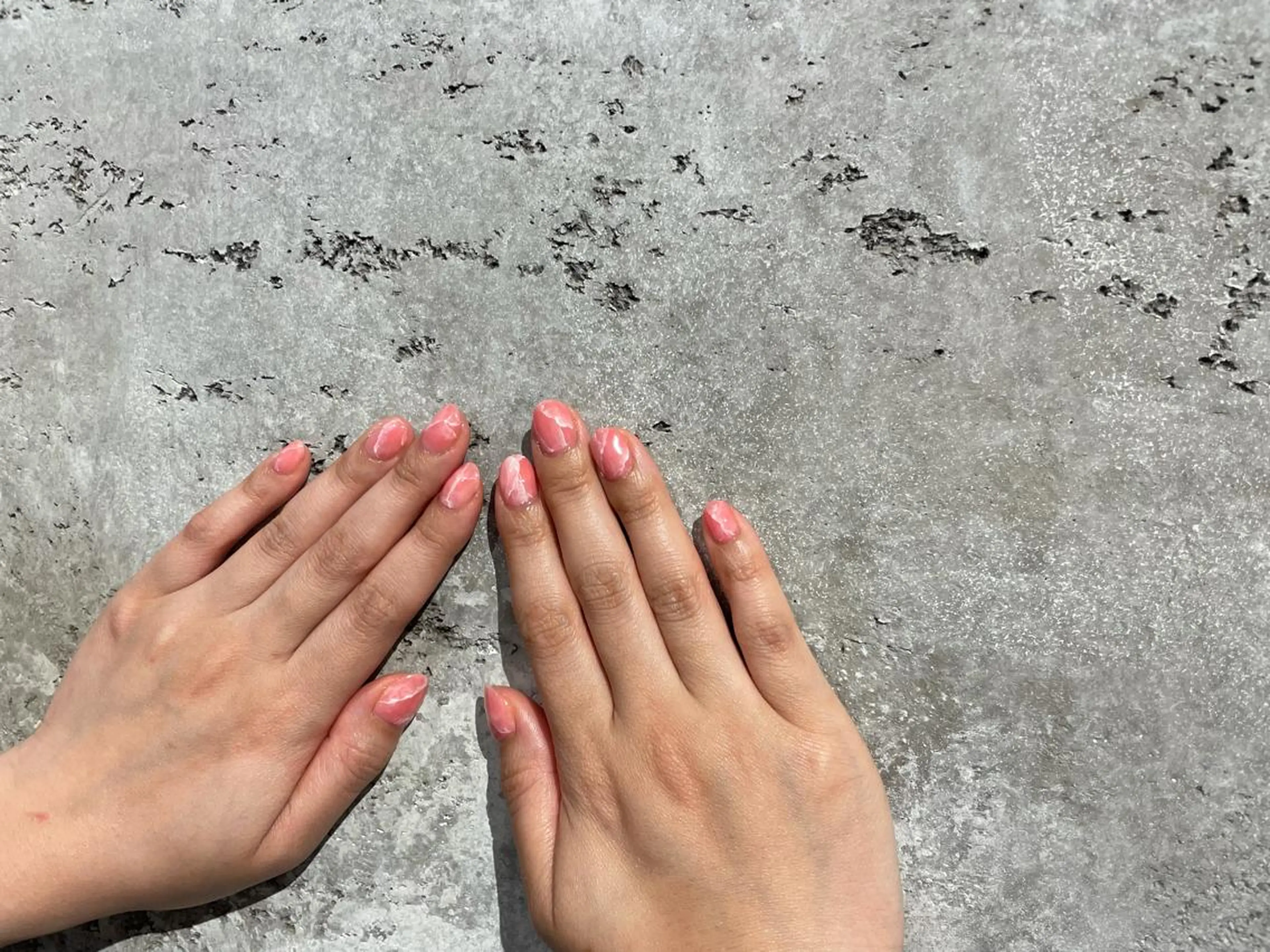 ネイル 大理石ネイル(マーブル) ピンク Classy【クラッシー】所属・Classy: Mizukiのネイルデザイン