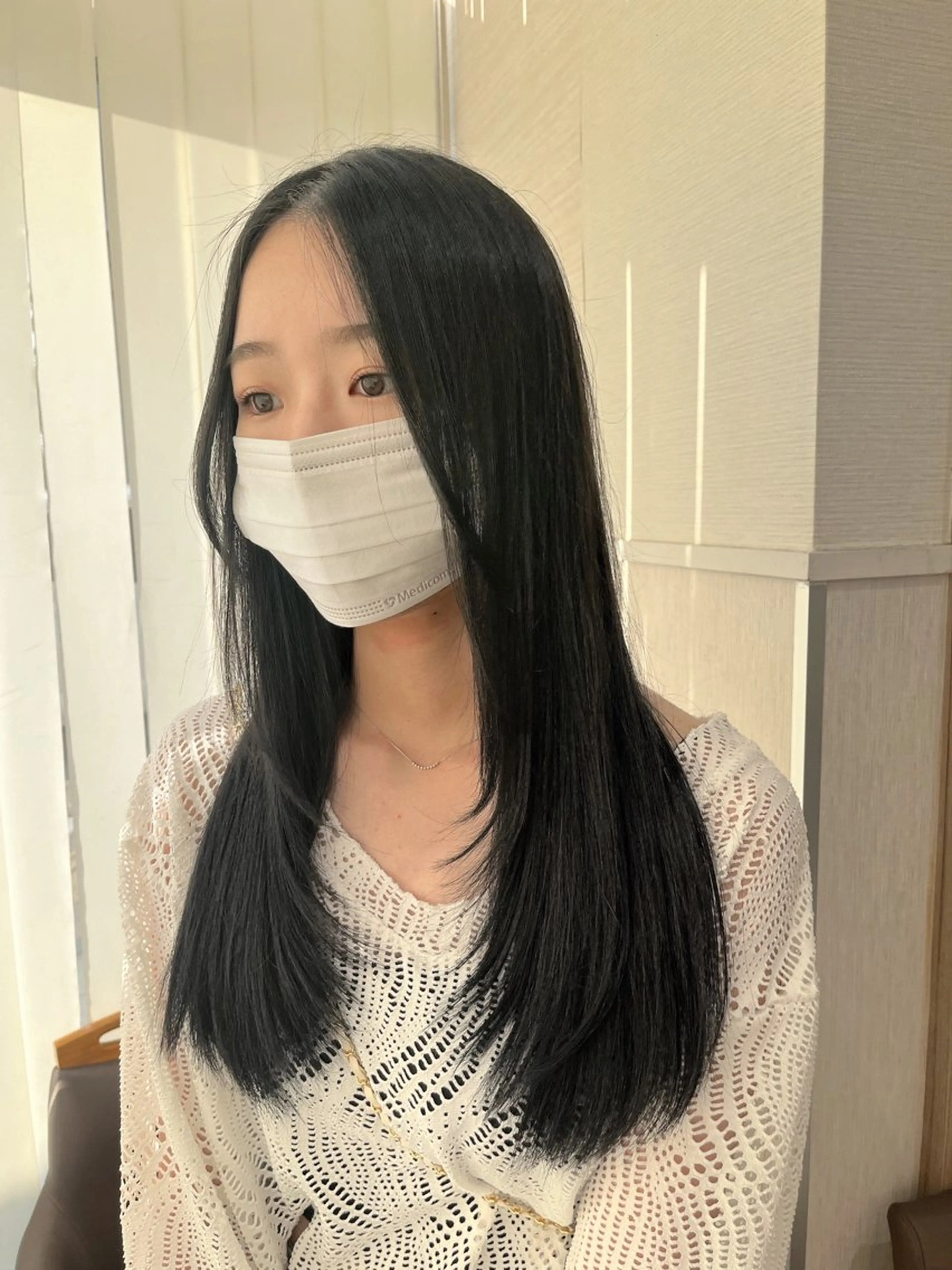 ロング 韓国風ヘア レイヤーカット 韓国ヘア/耳ツボジュ エリー♡ayumuのヘアスタイル